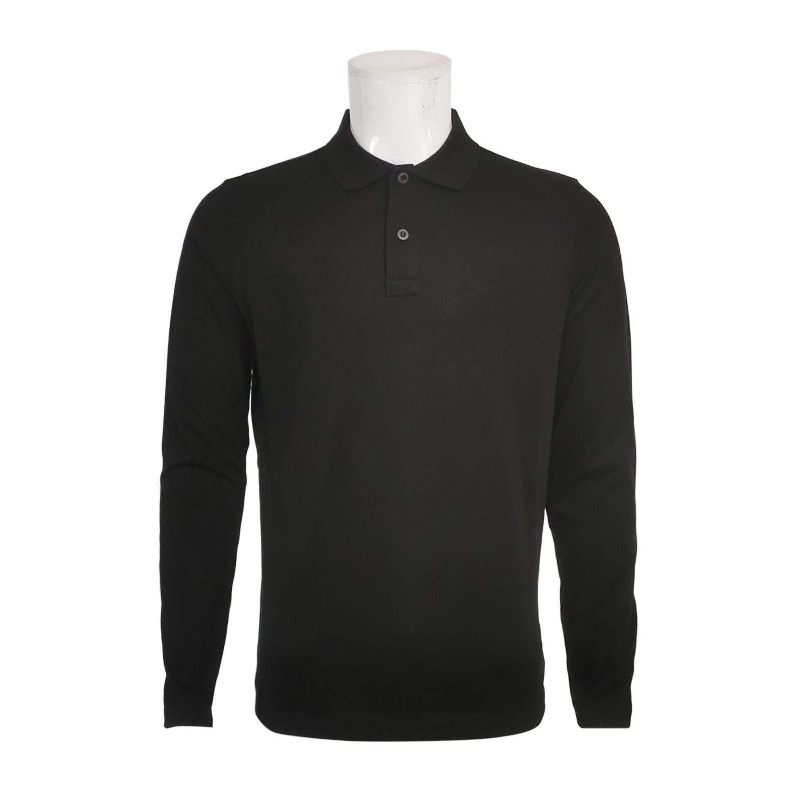Prada Prada M Cotton Solid Collar Long-Sleeve T-Shirt Size US M / EU 48-50 / 2 - 2 Thumbnail