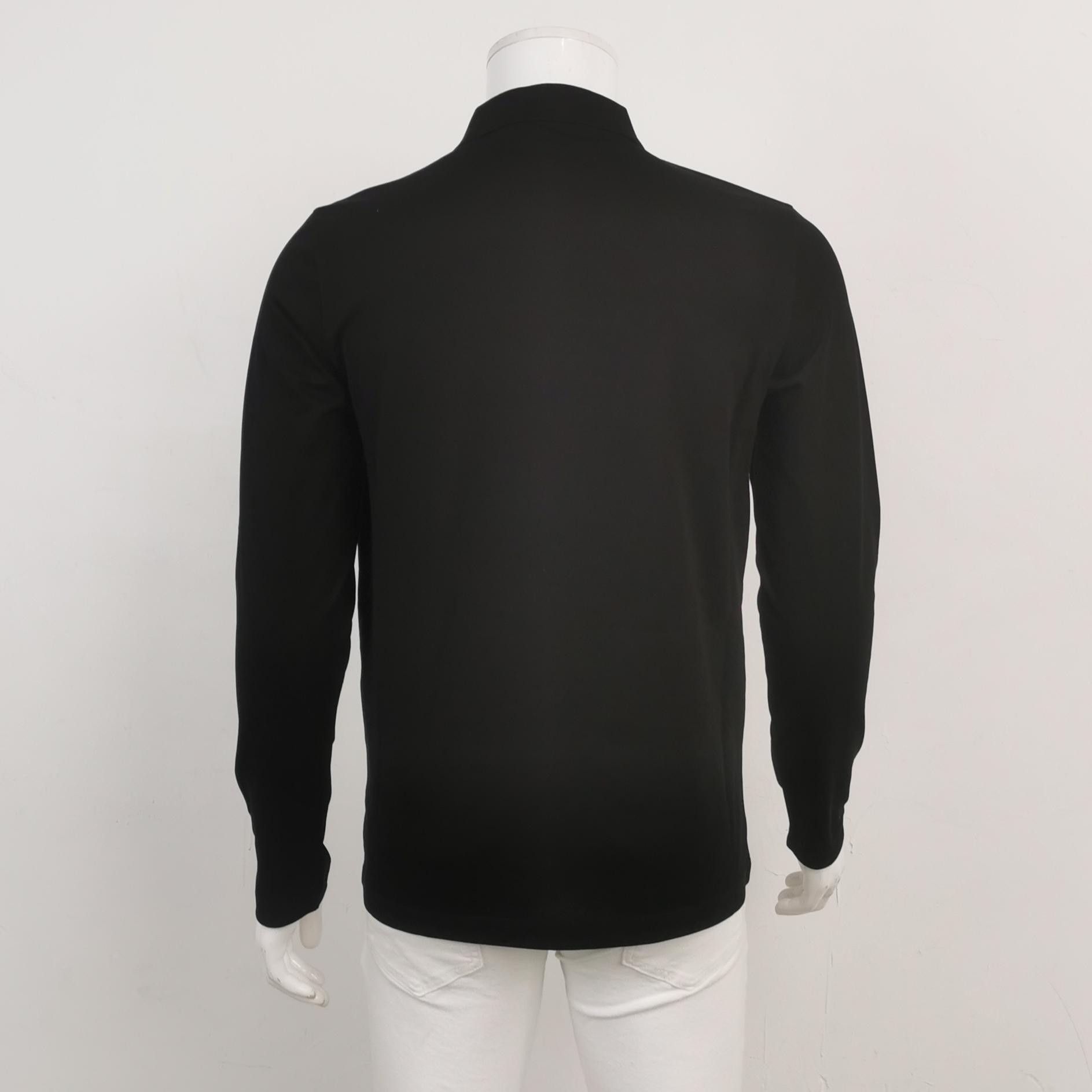 Prada Prada M Cotton Solid Collar Long-Sleeve T-Shirt Size US M / EU 48-50 / 2 - 4 Thumbnail