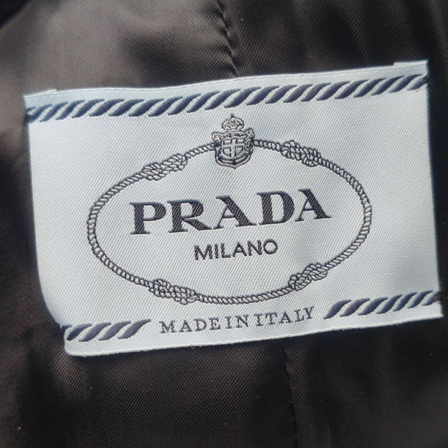 Prada Prada XS Gray Plaid Lapel Sheepskin Coat Size M / US 6-8 / IT 42-44 - 10 Thumbnail