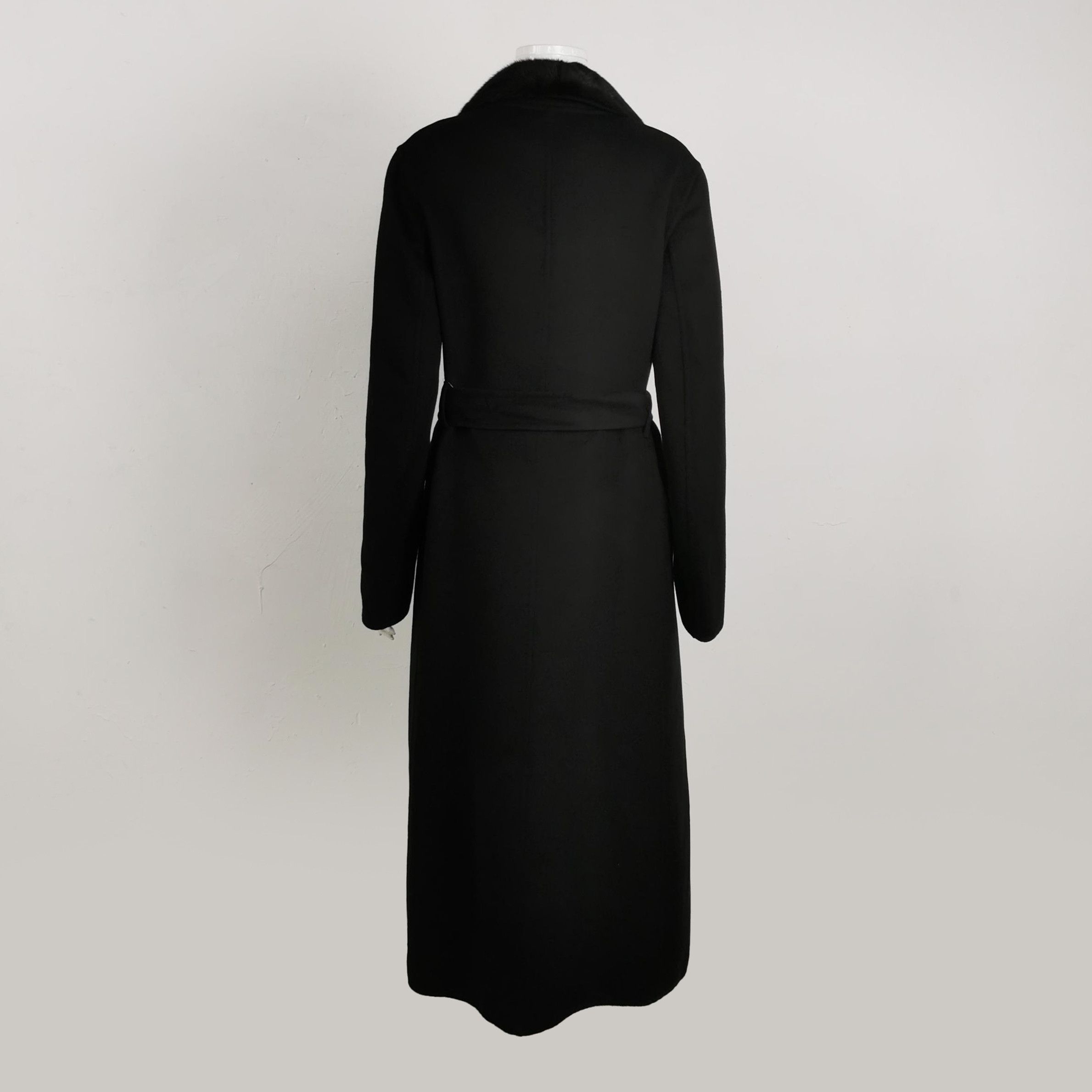 Prada Prada Wool Rabbit Blend Mink Collar Coat L/44 Size L / US 10 / IT 46 - 3 Thumbnail