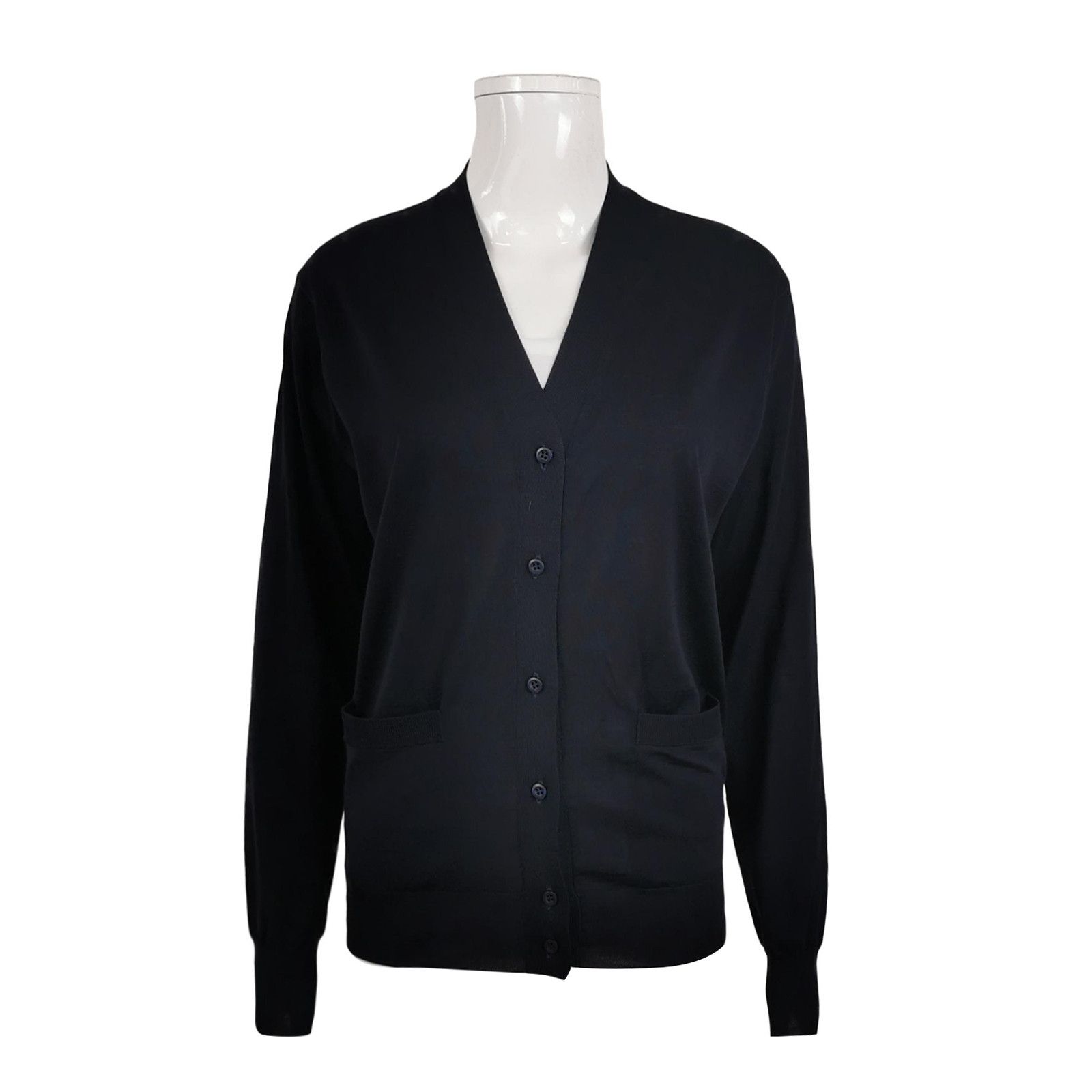 Prada Prada Wool V-Neck Single-Breasted Cardigan XXS Size XXS / US 00 / IT 34 - 2 Thumbnail