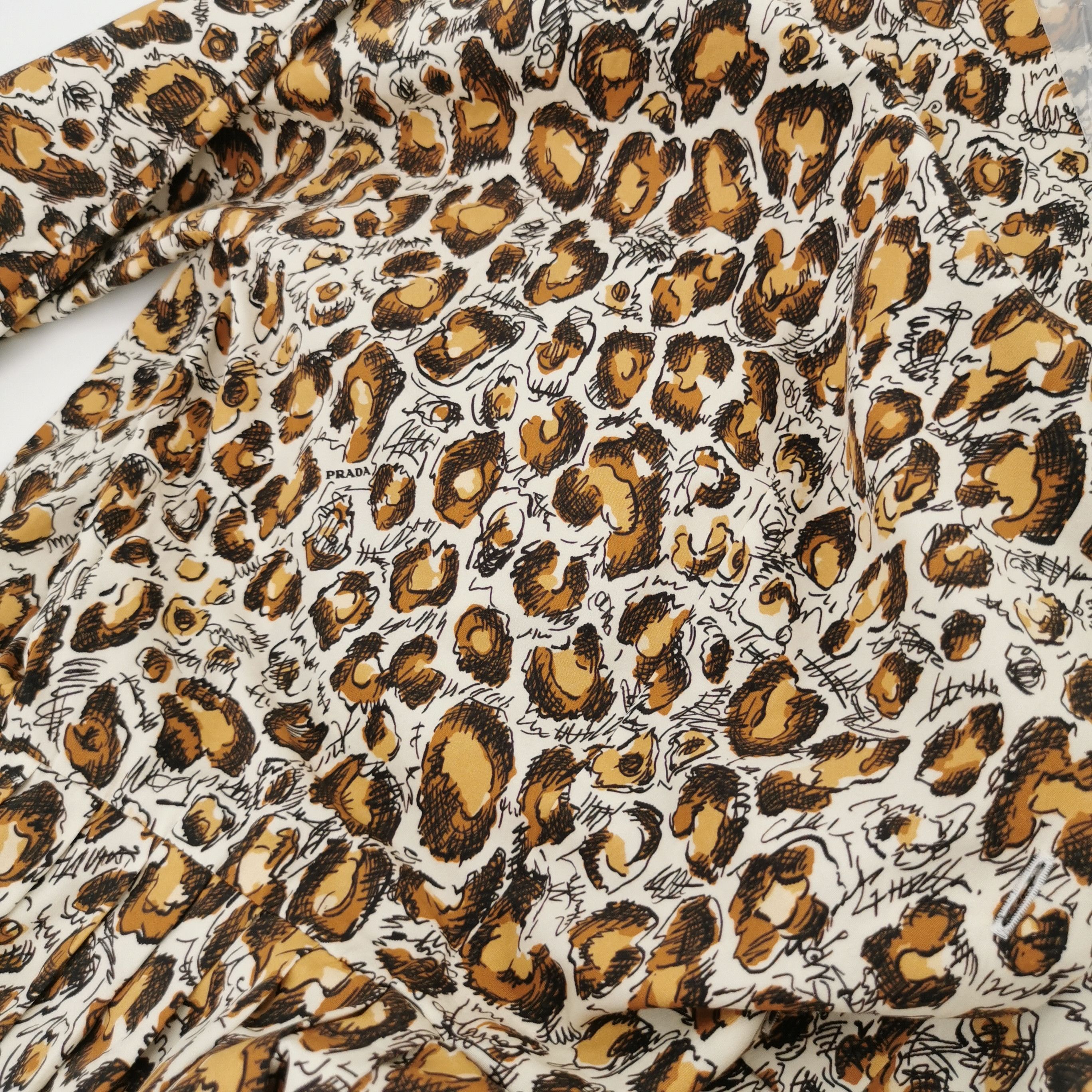 Prada Prada Leopard Print Cotton Dress L/44 Size L / US 10 / IT 46 - 5 Thumbnail
