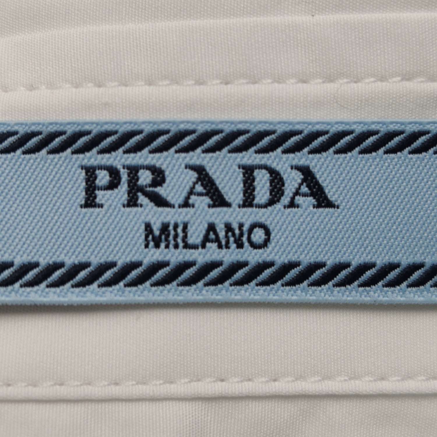 Prada Prada White Cotton Collared Shirt XXS/36 Size XXS / US 00 / IT 34 - 8 Thumbnail