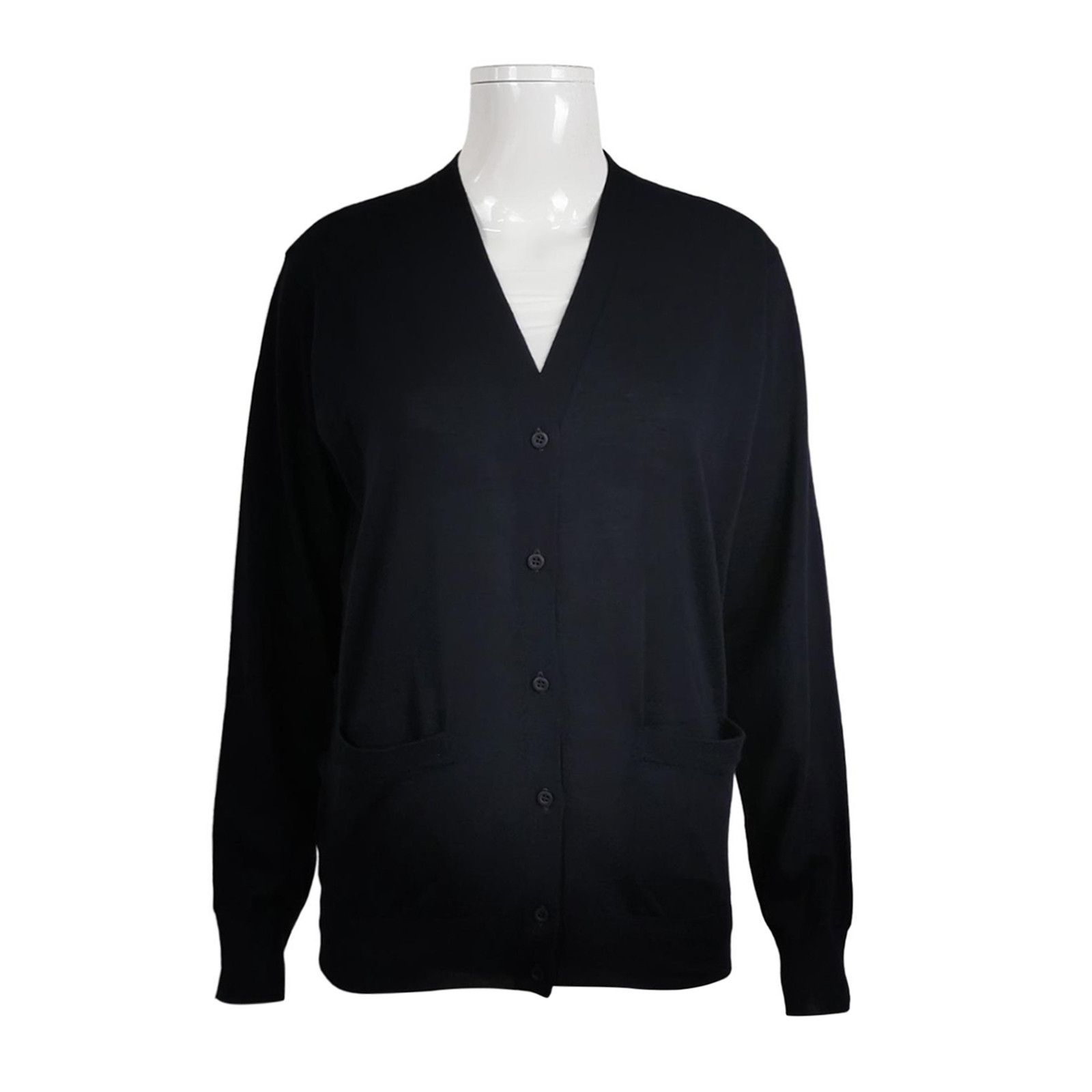 Prada Prada Wool V-Neck Single-Breasted Knit Sweater XS Size XS / US 0-2 / IT 36-38 - 2 Thumbnail