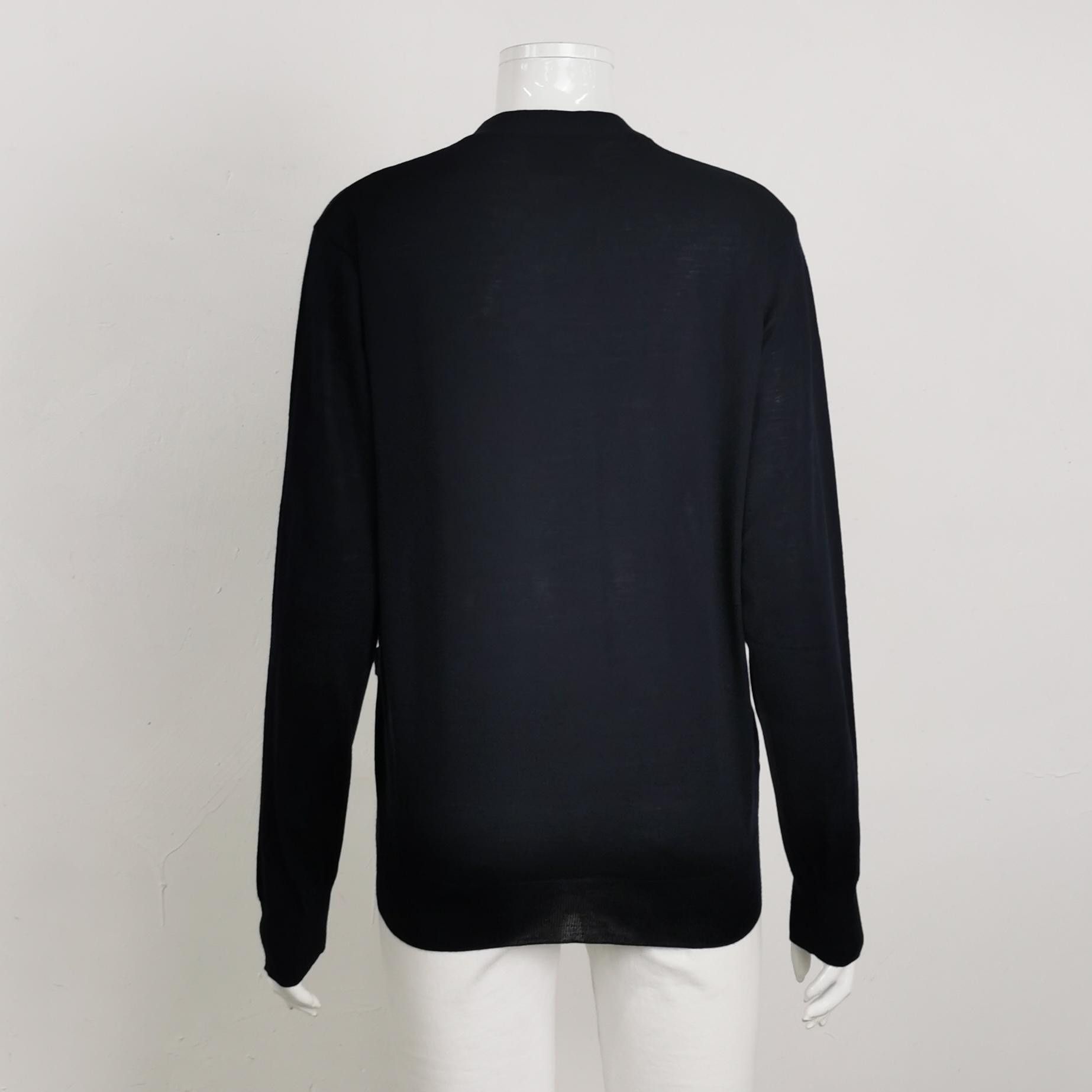Prada Prada Wool V-Neck Single-Breasted Knit Sweater XS Size XS / US 0-2 / IT 36-38 - 4 Thumbnail