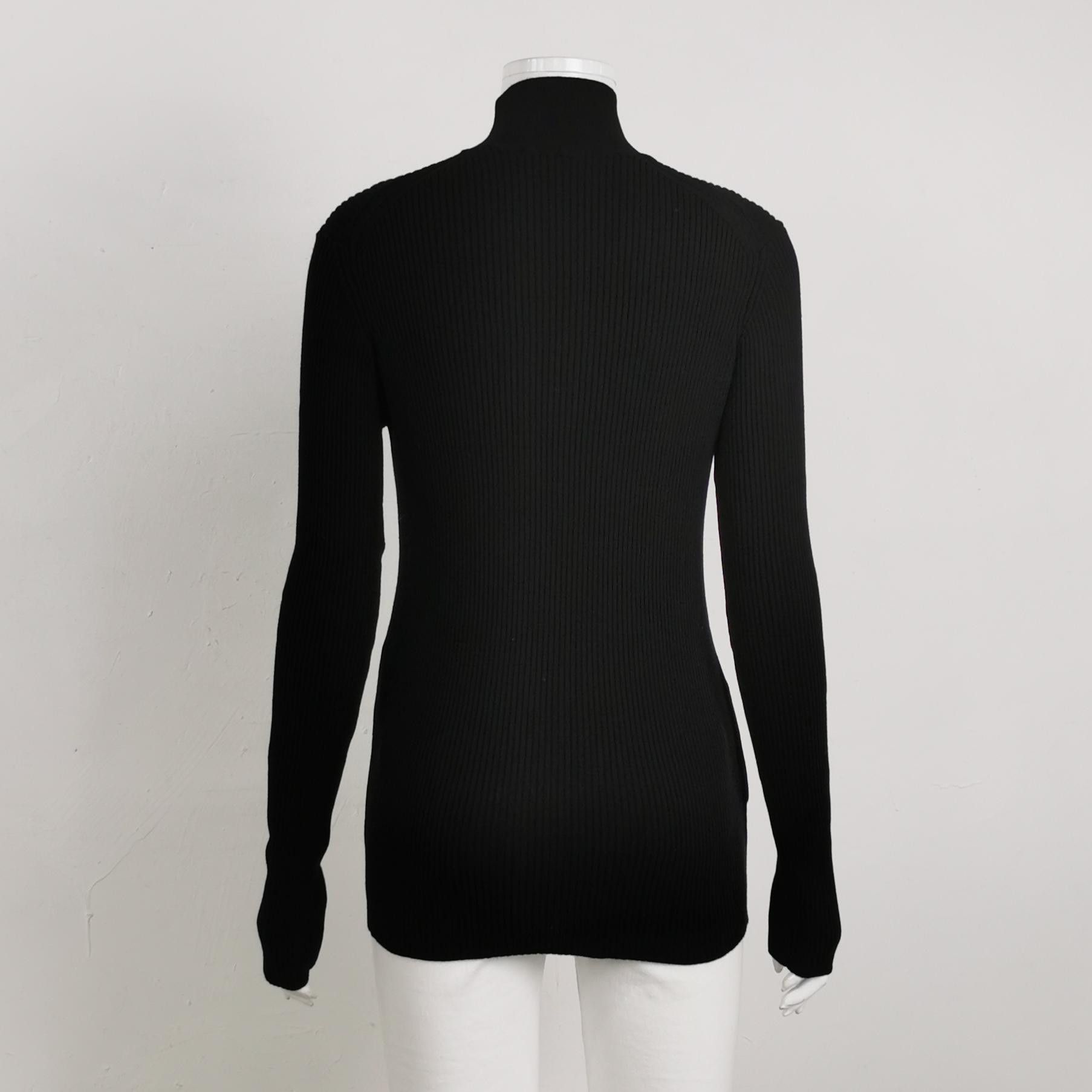 Prada Prada S Solid Cotton Turtleneck Sweater Size S / US 4 / IT 40 - 3 Thumbnail