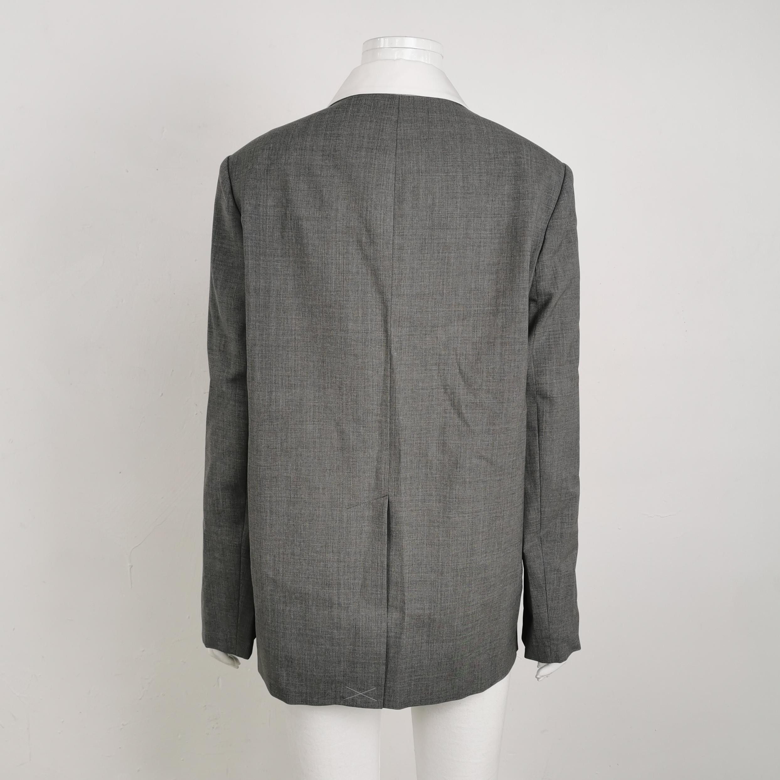 Prada Prada Wool Contrast Collar Coat Size M/42 Size L / US 10 / IT 46 - 4 Thumbnail
