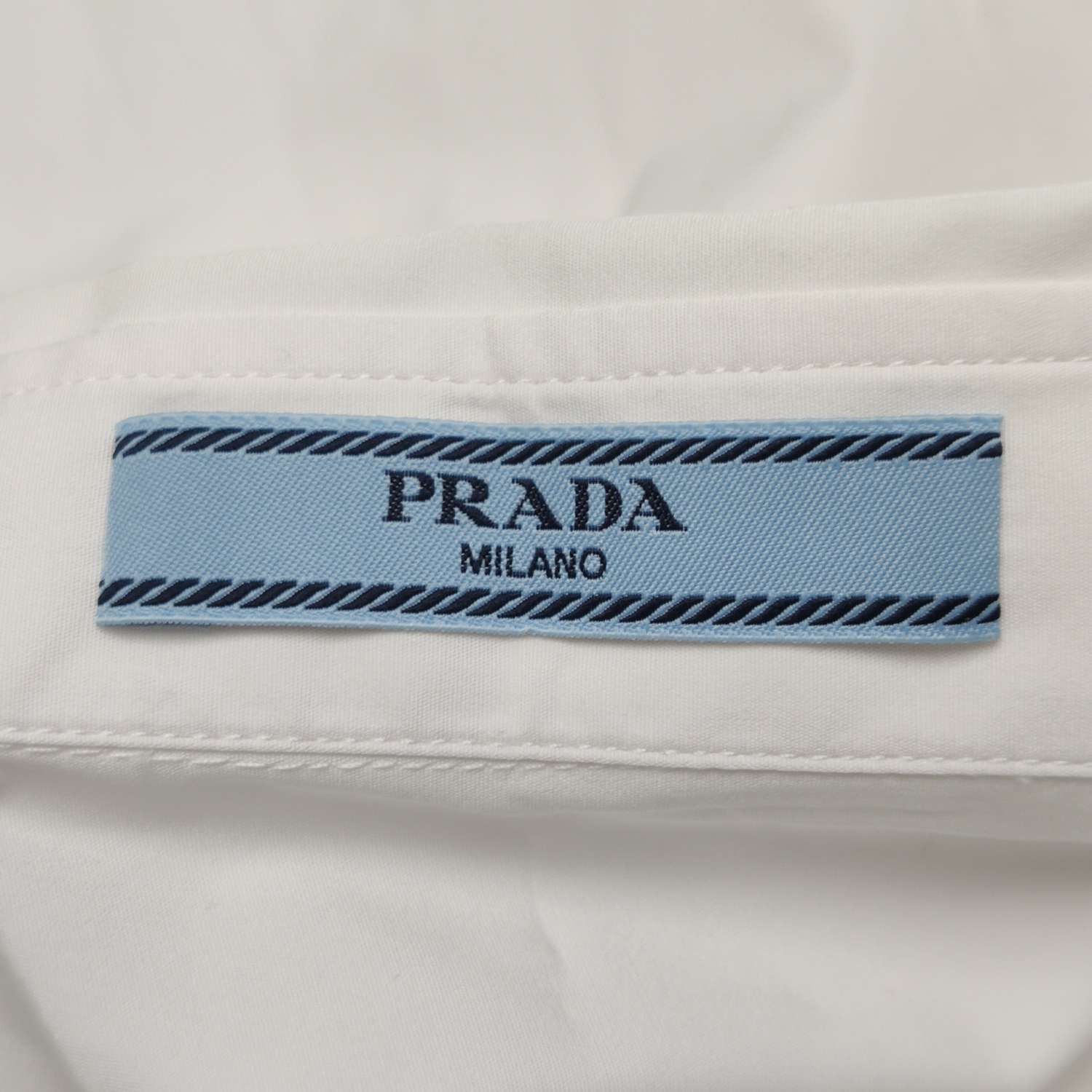 Prada Prada XS Cotton Solid Collared Shirt Size XS / US 0-2 / IT 36-38 - 8 Thumbnail