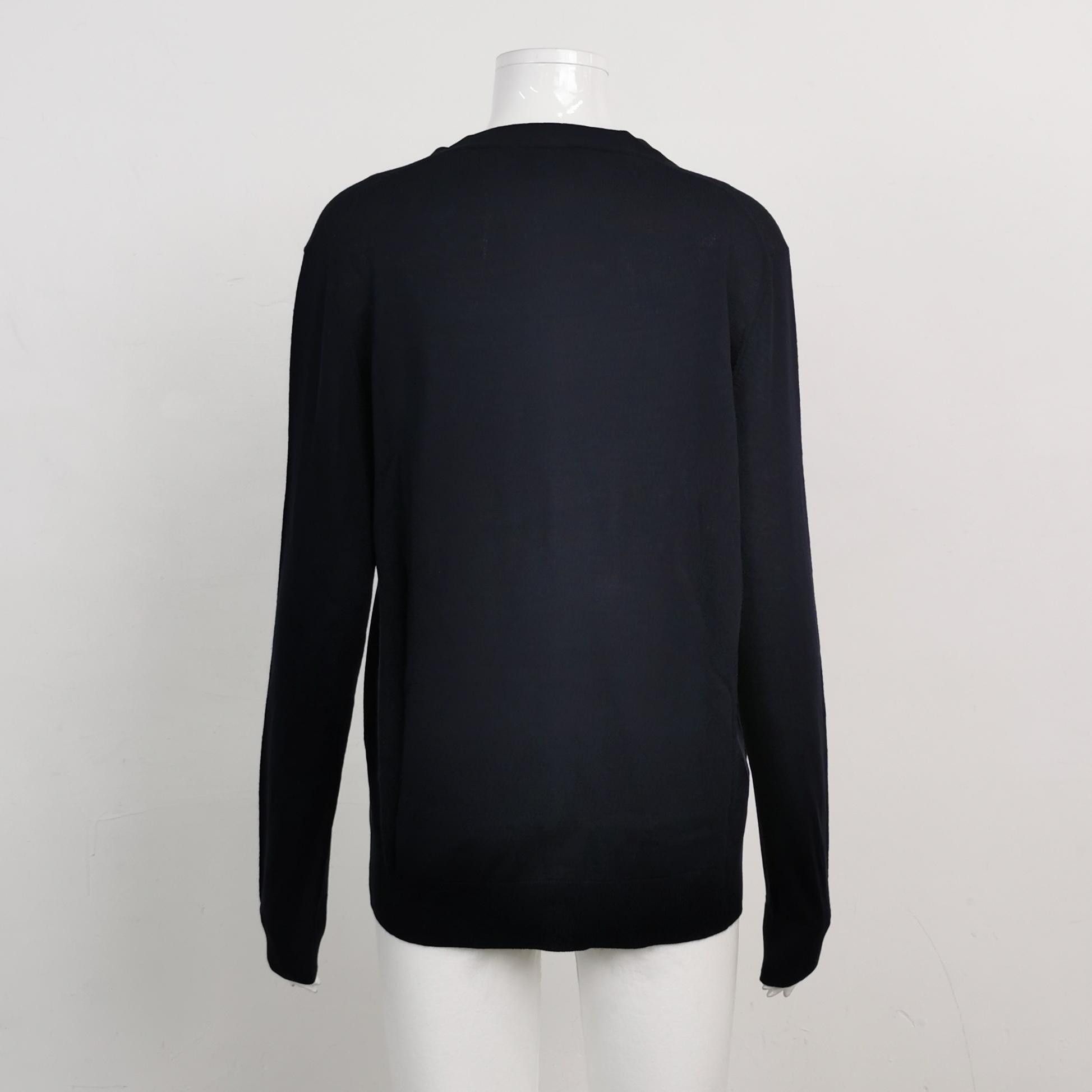 Prada Prada Wool V-Neck Long-Sleeve Knit Sweater Size S / US 4 / IT 40 - 3 Thumbnail