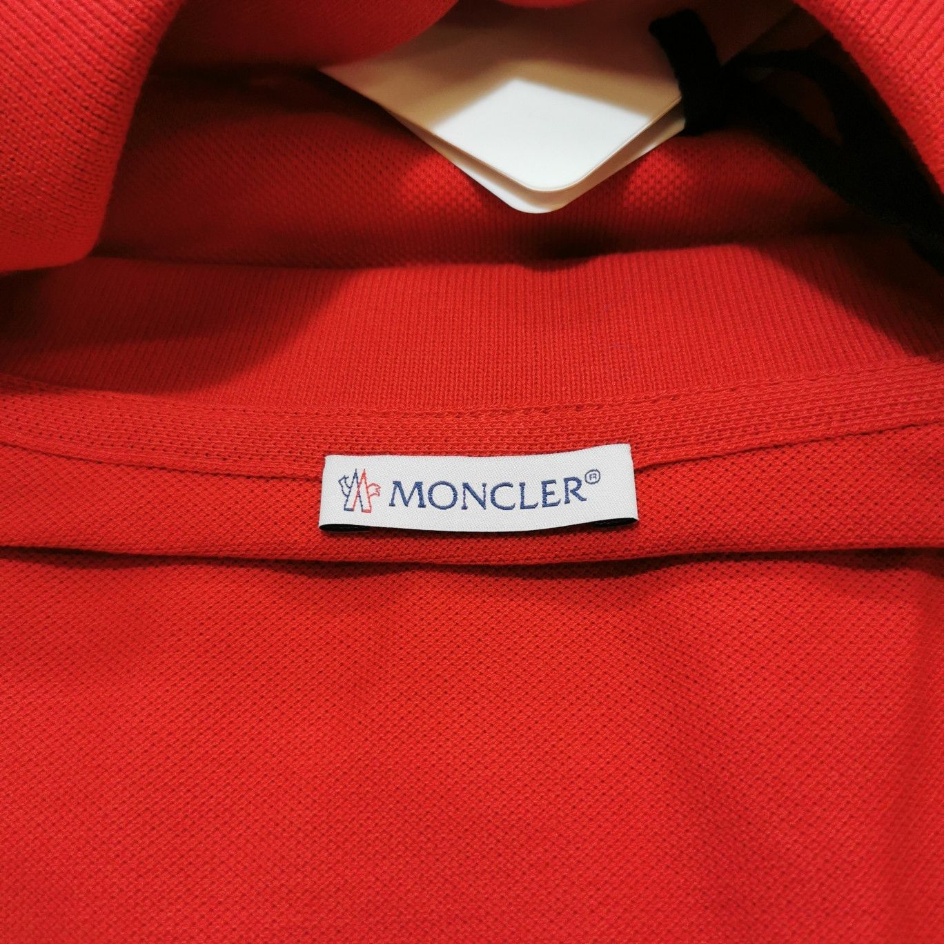 Moncler Moncler Red Logo Polo Shirt XL Size US XL / EU 56 / 4 - 18 Thumbnail
