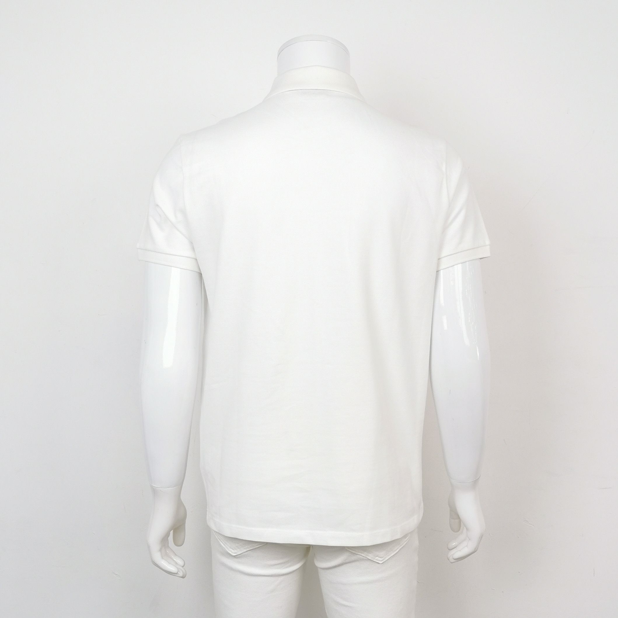 Moncler Moncler L Size White Cotton Polo Shirt Size US L / EU 52-54 / 3 - 3 Thumbnail