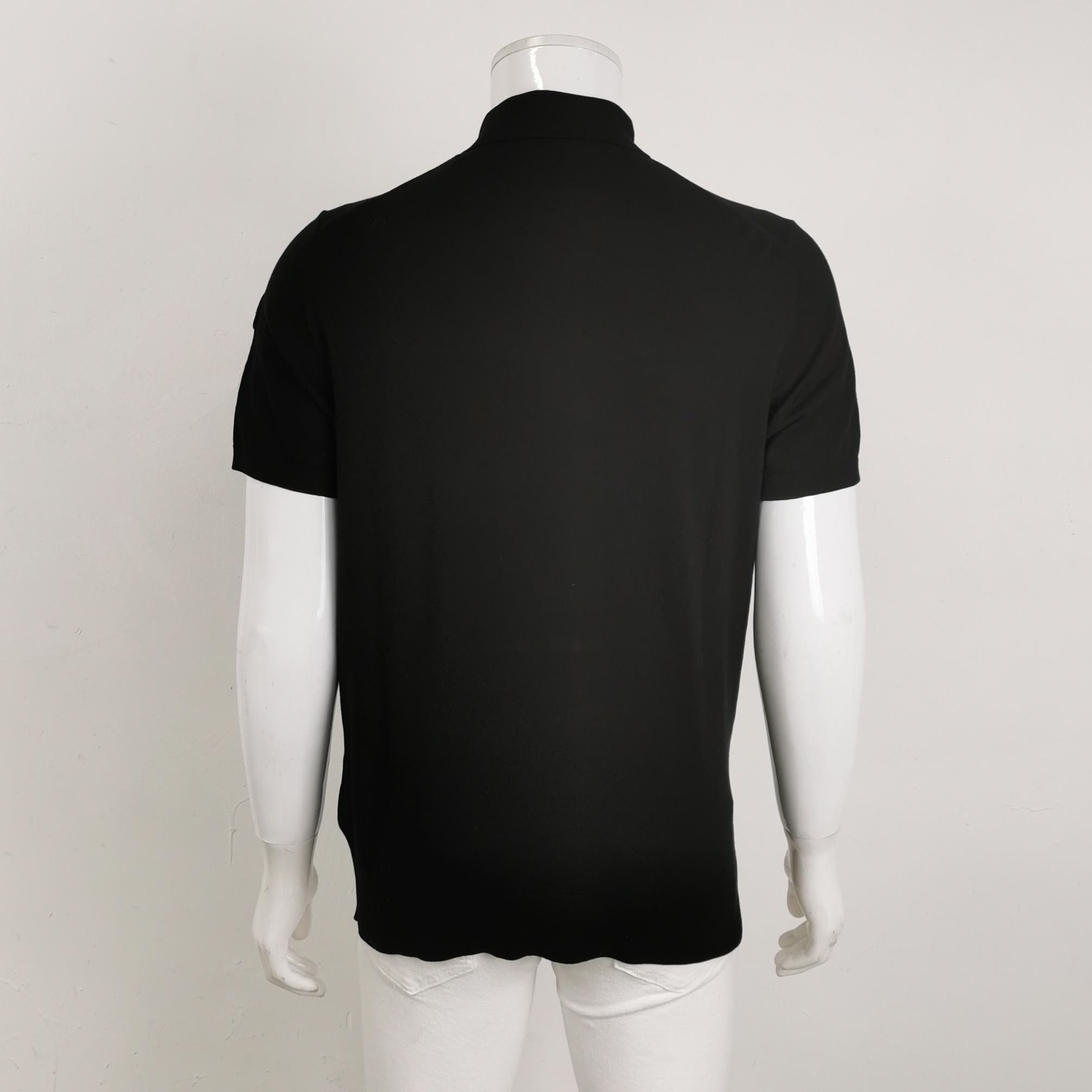 Moncler Moncler Black Short-Sleeve Polo Shirt XXL Size US XXL / EU 58 / 5 - 4 Thumbnail