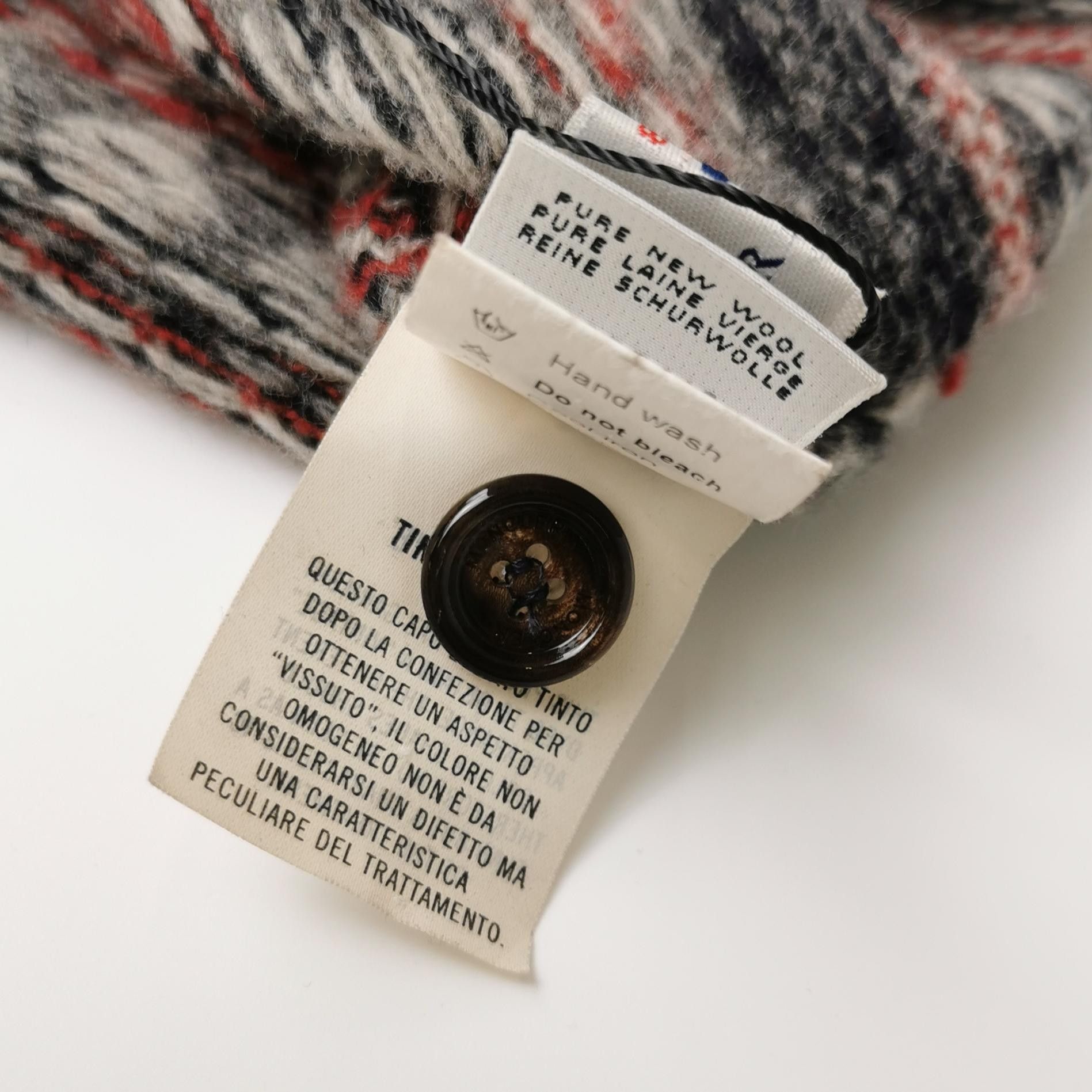 Moncler Moncler Wool Color-Blocked V-Neck Buttoned Vest L Size US L / EU 52-54 / 3 - 7 Thumbnail