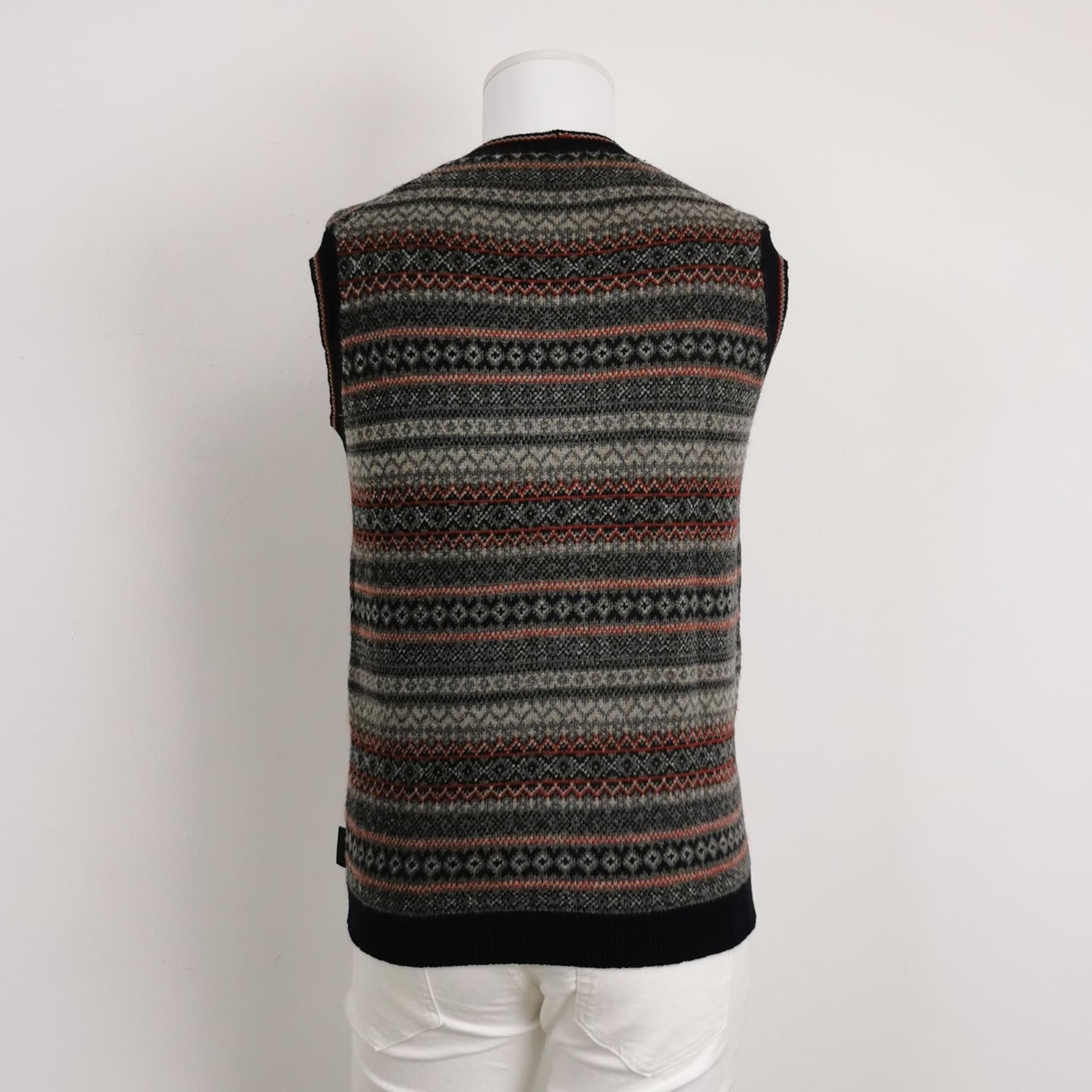Moncler Moncler Wool Color-Blocked V-Neck Buttoned Vest L Size US L / EU 52-54 / 3 - 4 Thumbnail
