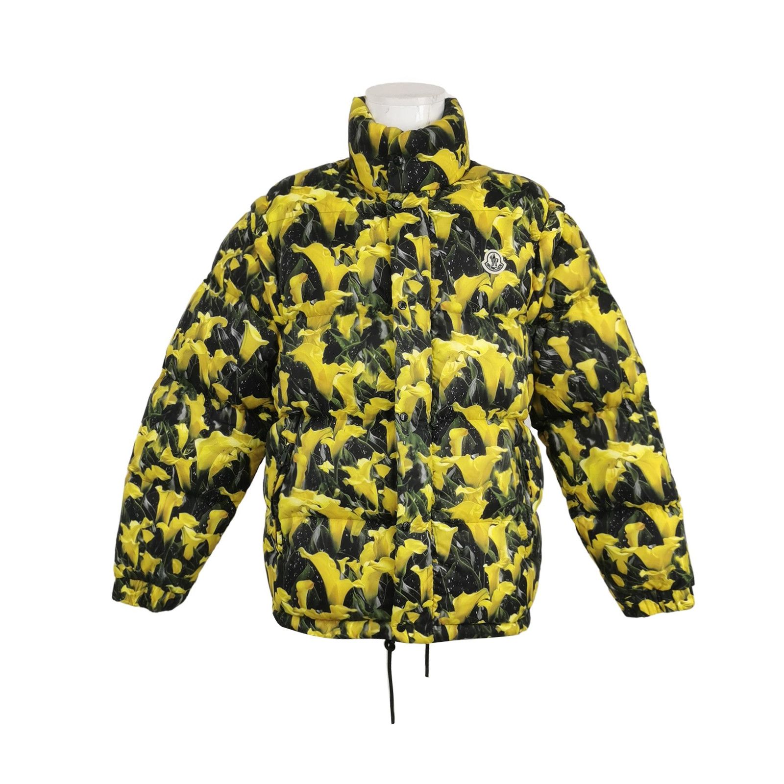 Moncler Moncler Yellow Floral Print Down Jacket S Size US S / EU 44-46 / 1 - 2 Thumbnail