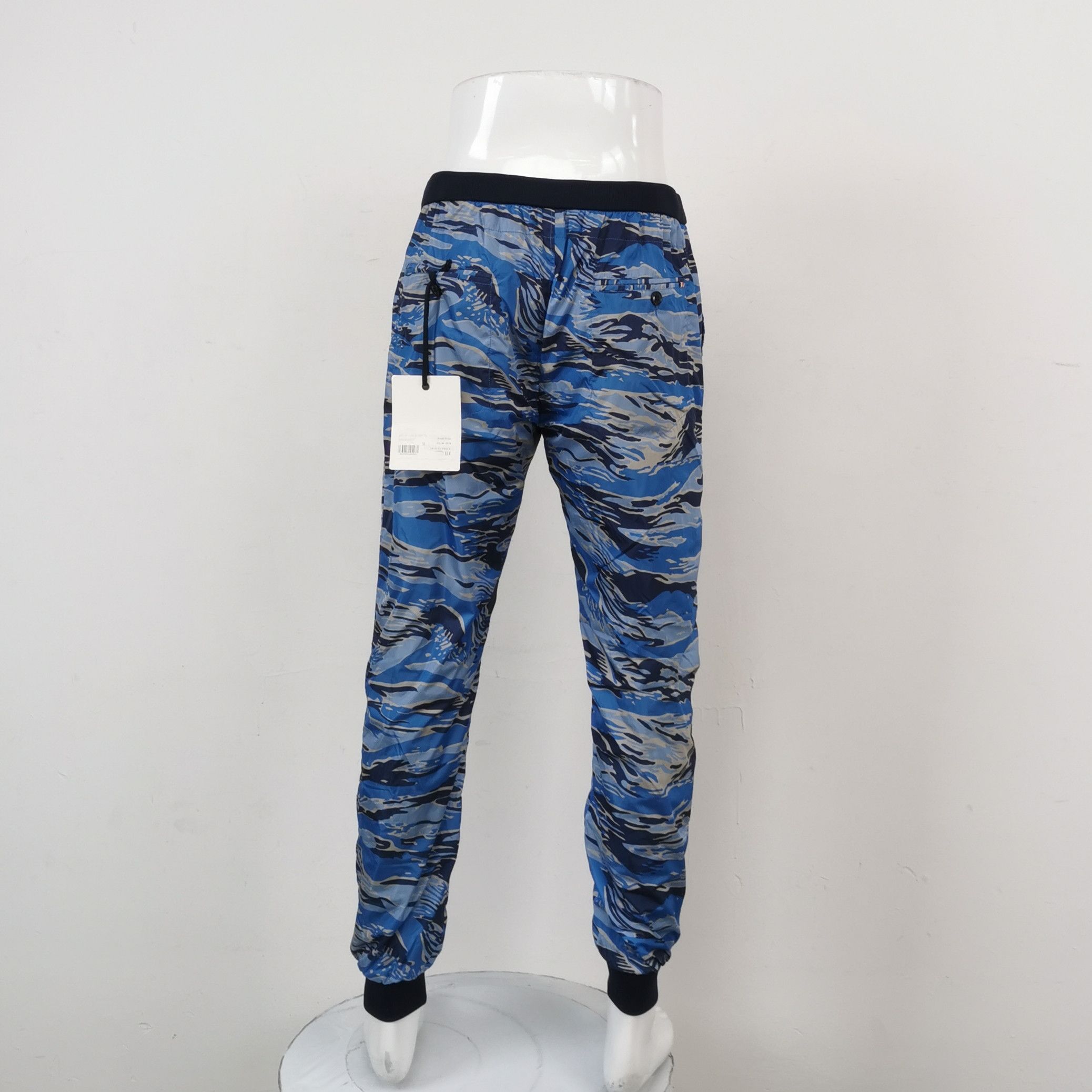 Moncler Moncler Blue Camo Print L/50 Track Pants Size US 34 / EU 50 - 4 Thumbnail