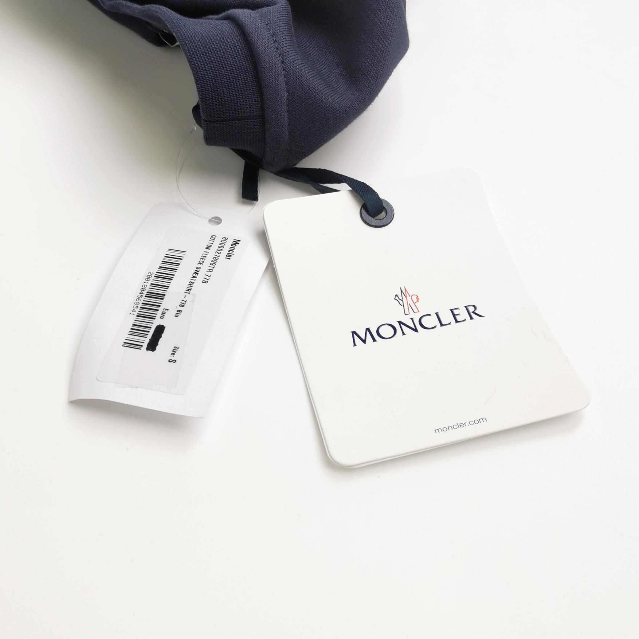 Moncler Moncler Cotton Logo Sweatshirt S Size Size US S / EU 44-46 / 1 - 7 Thumbnail