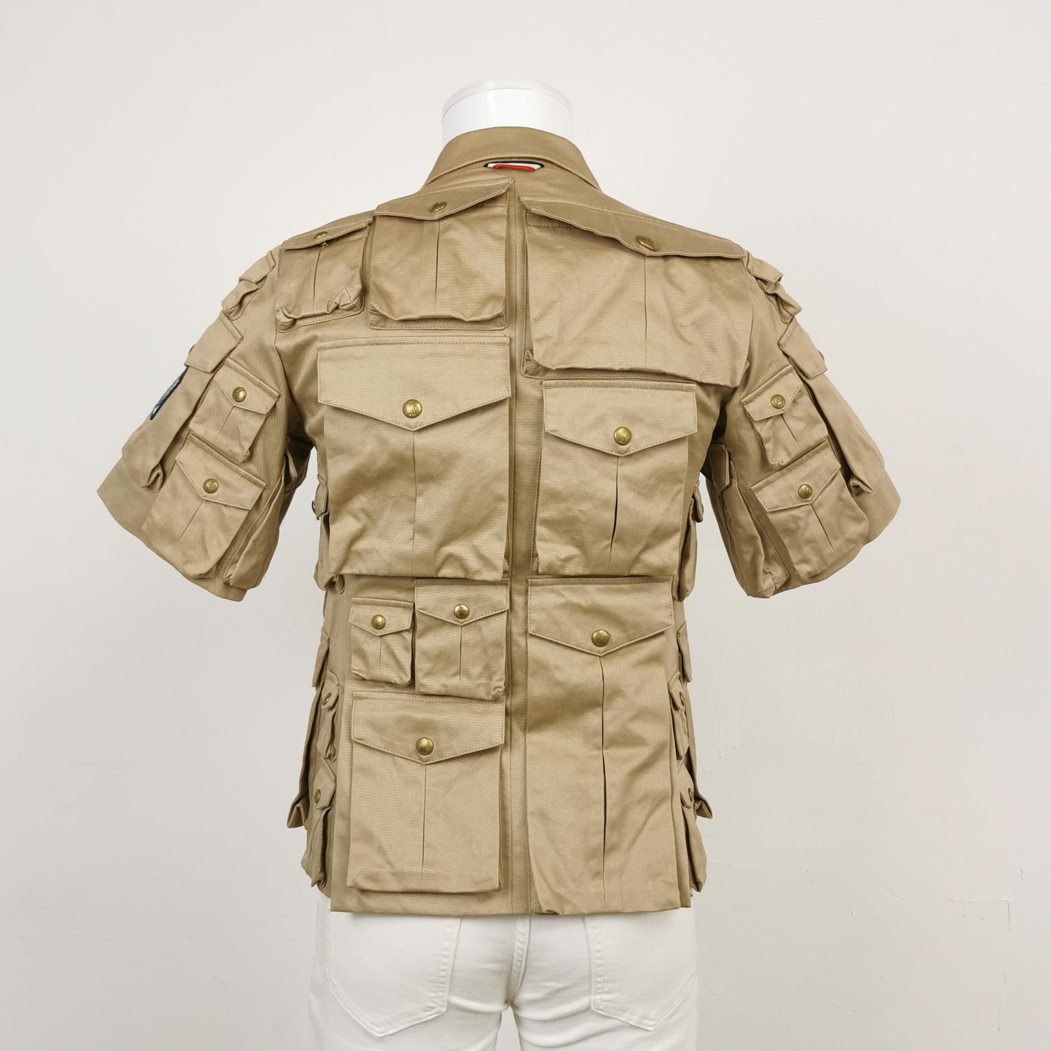 Moncler Moncler XS Cotton Short-Sleeve Multi-Pocket Jacket Size US XS / EU 42 / 0 - 3 Thumbnail