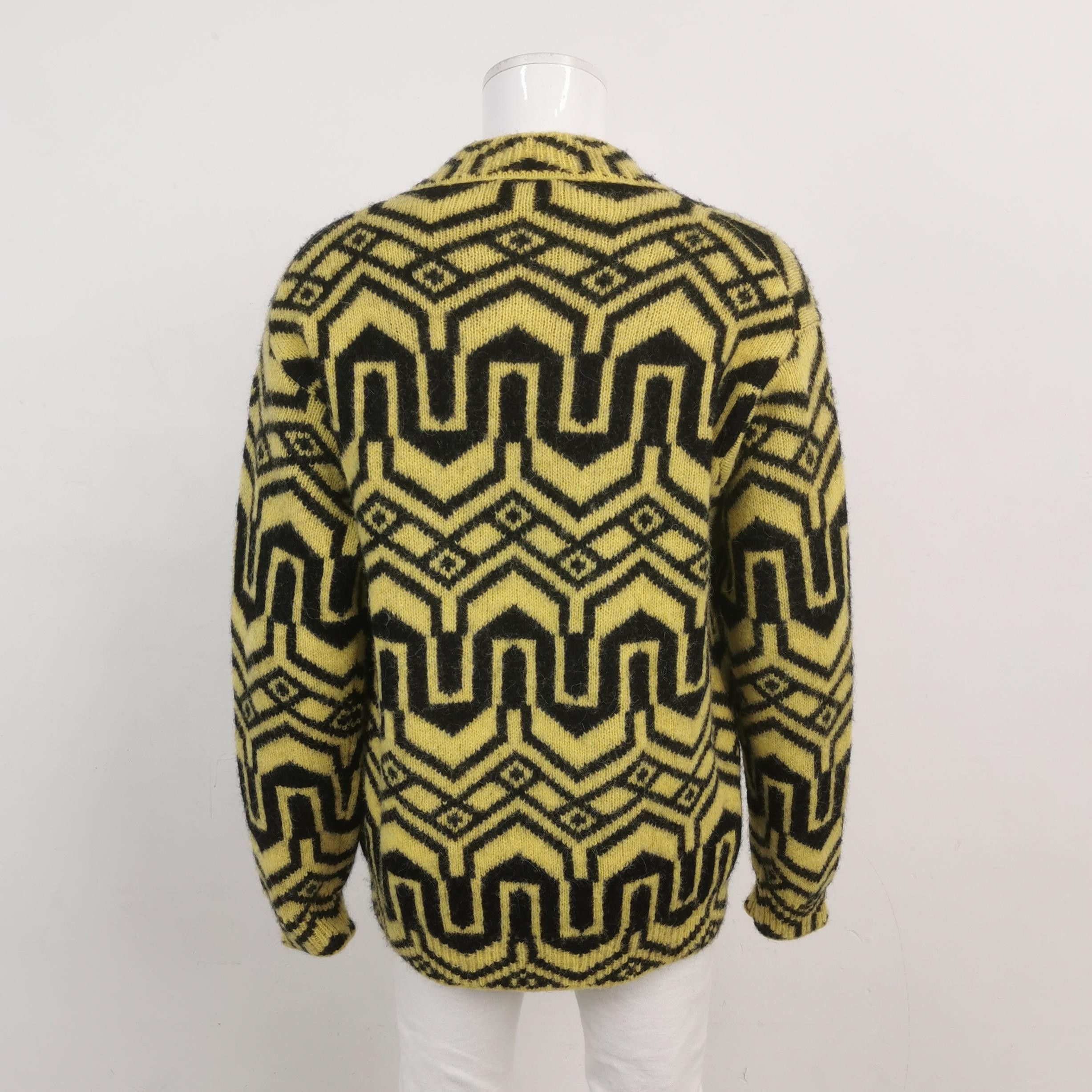 Moncler Moncler L Wool-Alpaca Blend Patterned Crewneck Sweater Size US L / EU 52-54 / 3 - 4 Thumbnail