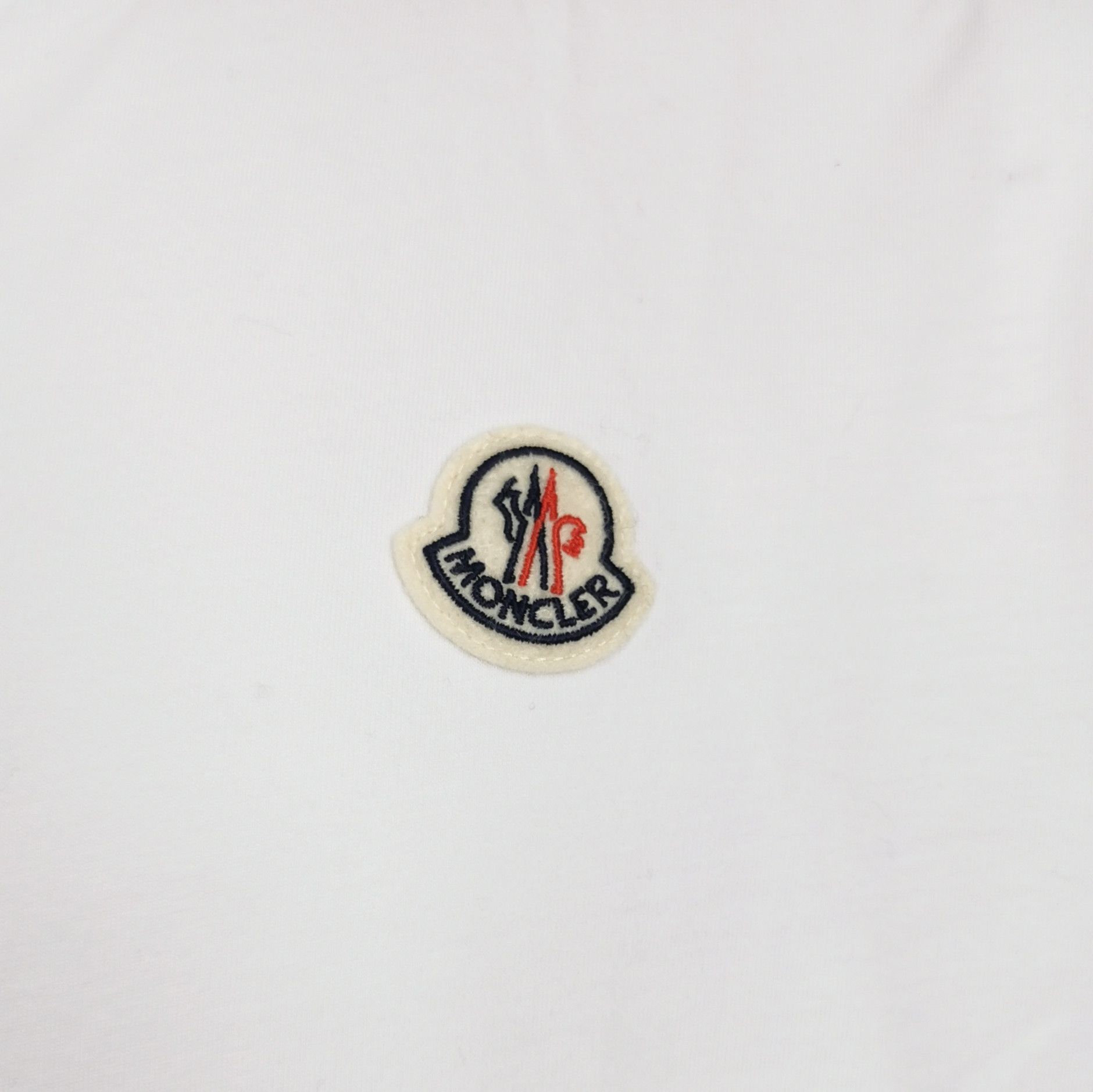 Moncler Moncler White Crew Neck Cotton T-Shirt XL Size US XL / EU 56 / 4 - 5 Thumbnail