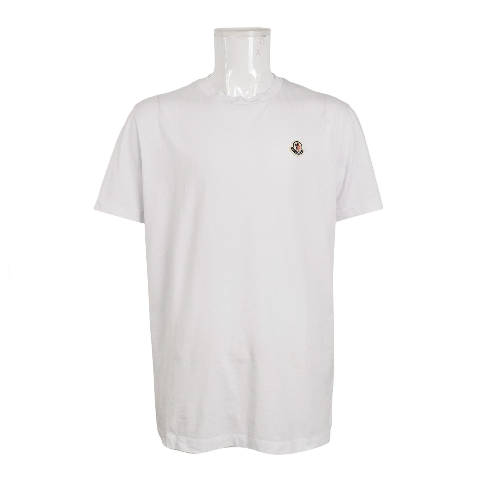 Moncler Moncler White Crew Neck Cotton T-Shirt XL Size US XL / EU 56 / 4 - 2 Thumbnail