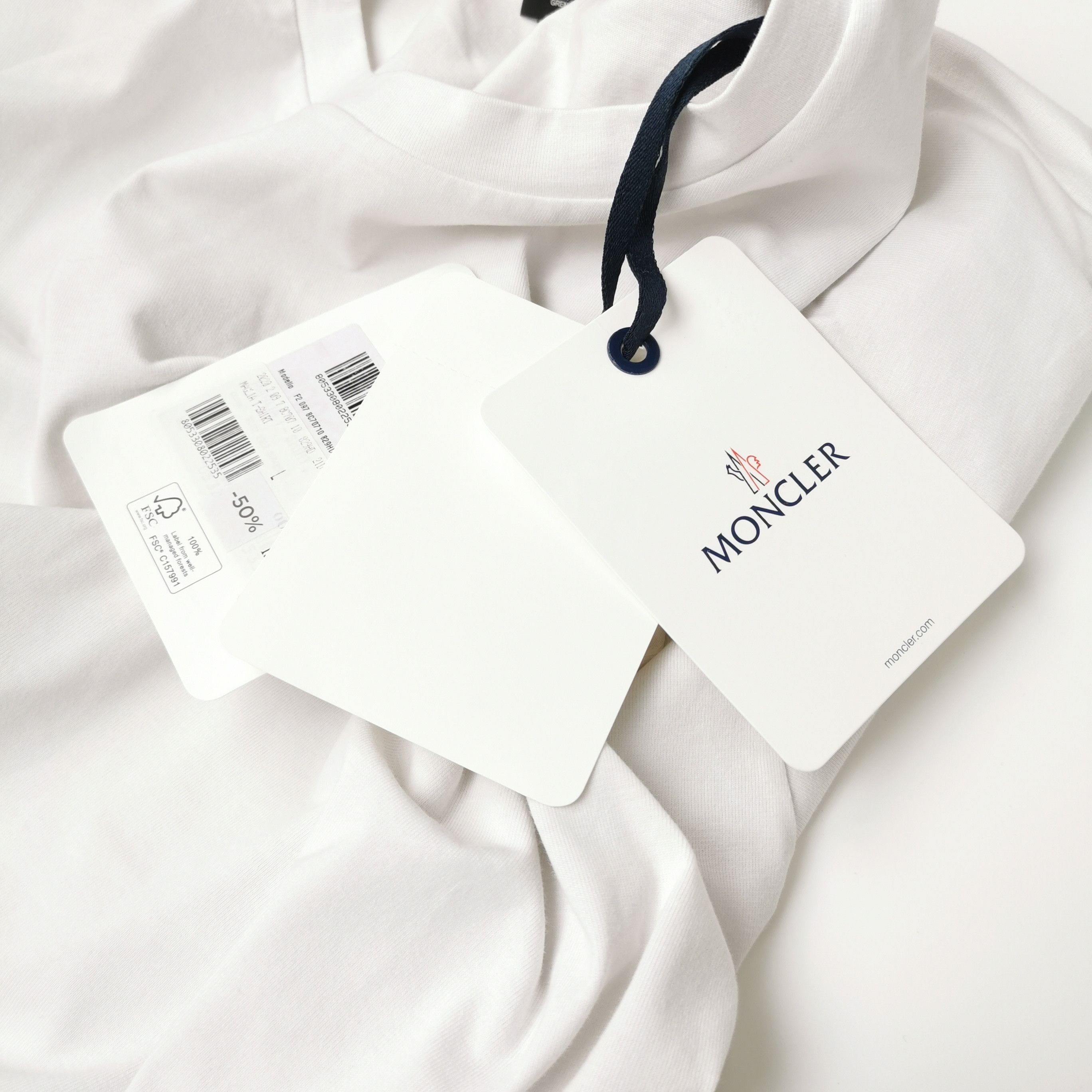 Moncler Moncler White Graphic Oversized T-Shirt XL Size US XL / EU 56 / 4 - 8 Thumbnail
