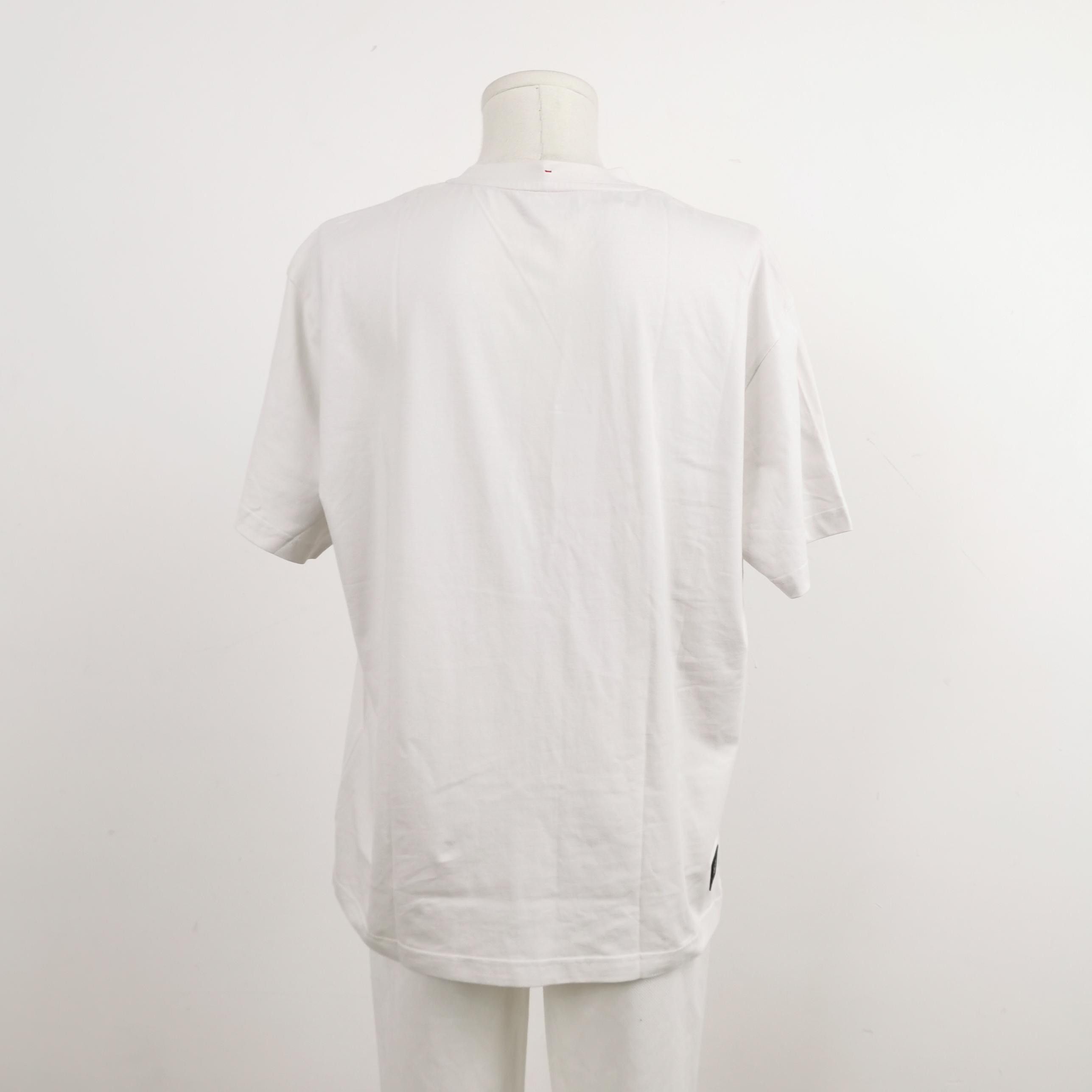 Moncler Moncler White Graphic Oversized T-Shirt XL Size US XL / EU 56 / 4 - 4 Thumbnail