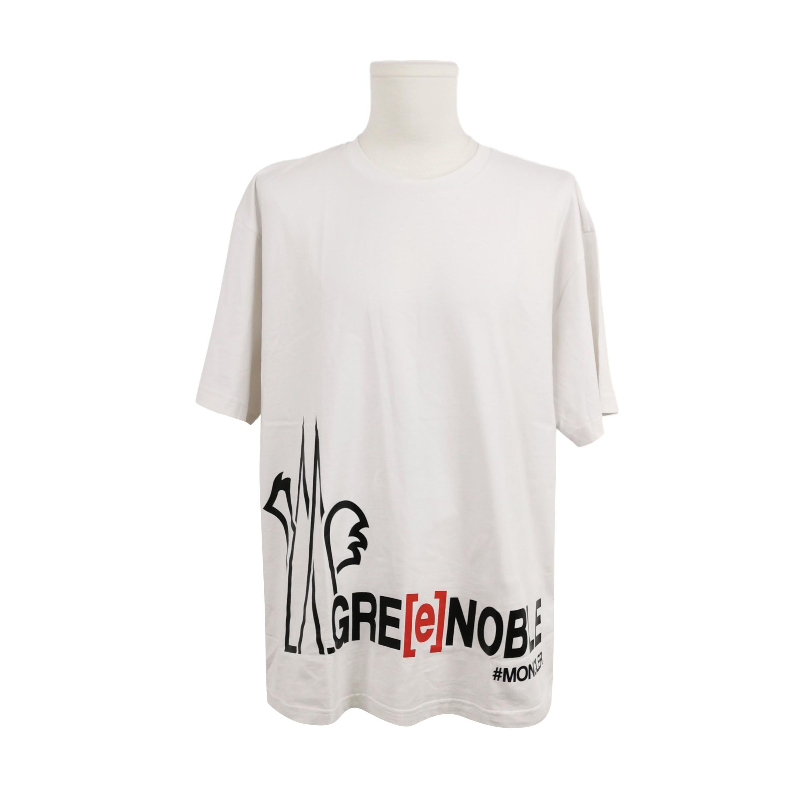 Moncler Moncler White Graphic Oversized T-Shirt XL Size US XL / EU 56 / 4 - 2 Thumbnail