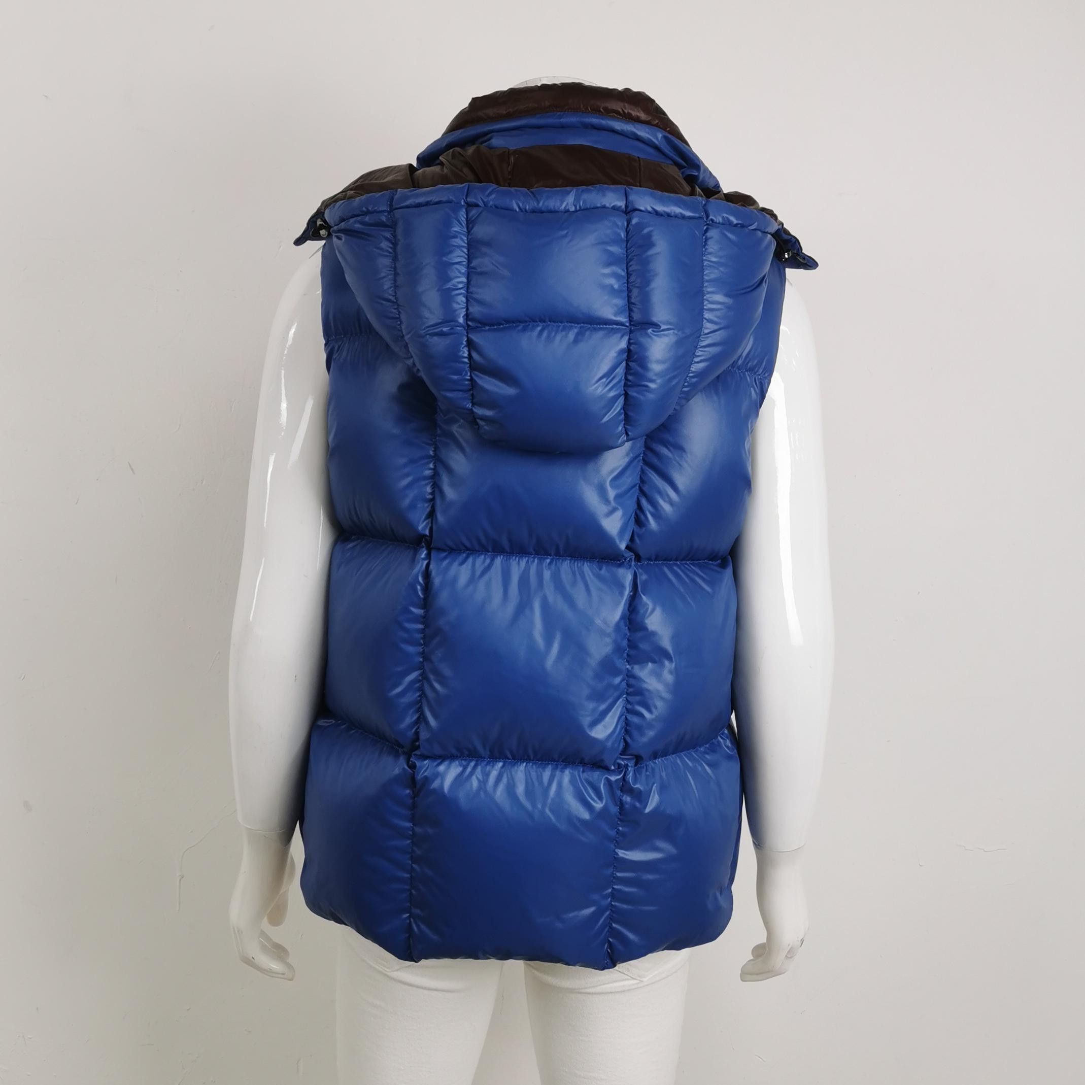 Moncler Moncler Blue Quilted Logo Vest Size M Size US M / EU 48-50 / 2 - 3 Thumbnail