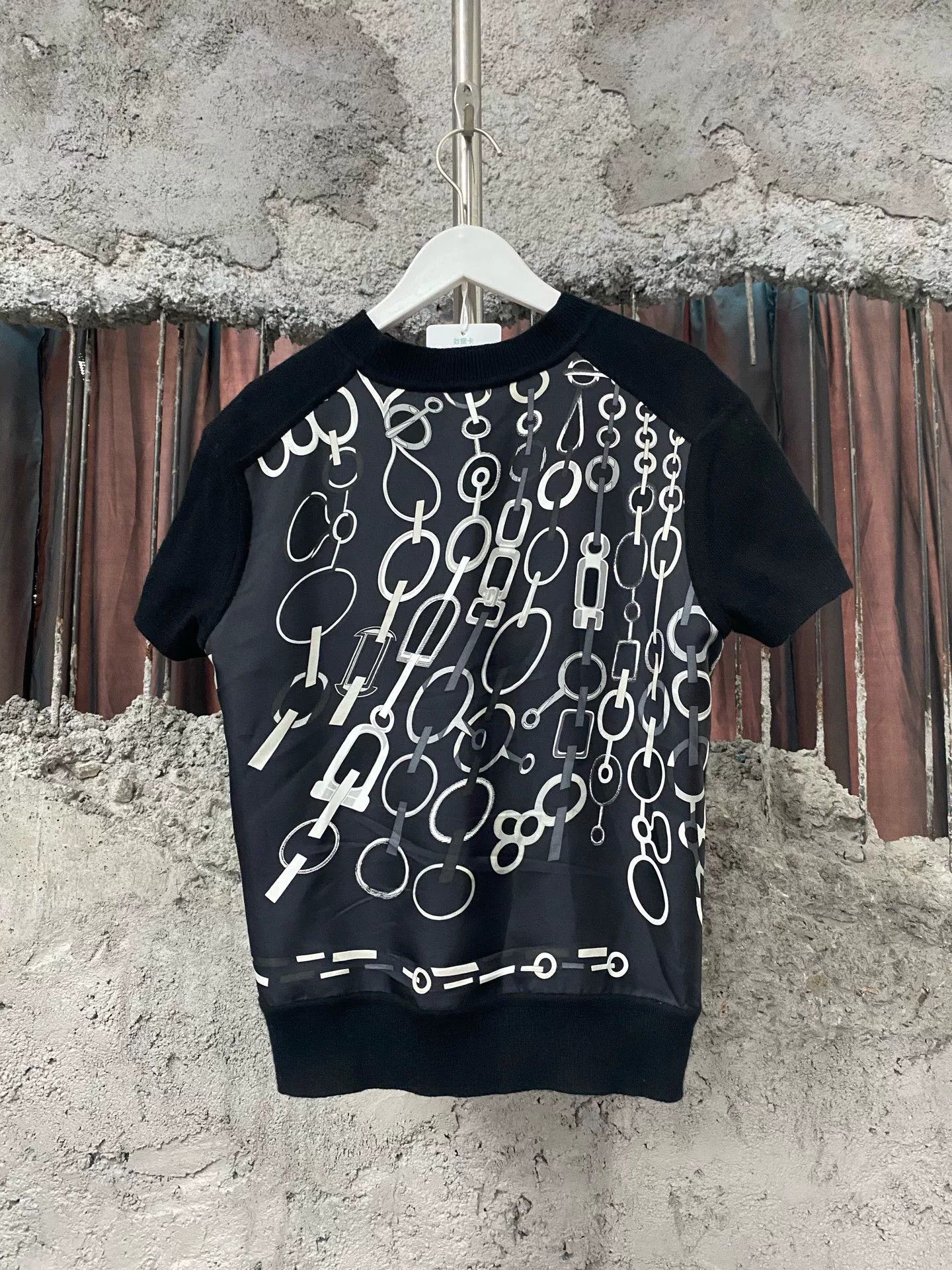 Hermes Hermes Black Knit Short Sleeve Top Size US S / EU 44-46 / 1 - 2 Thumbnail