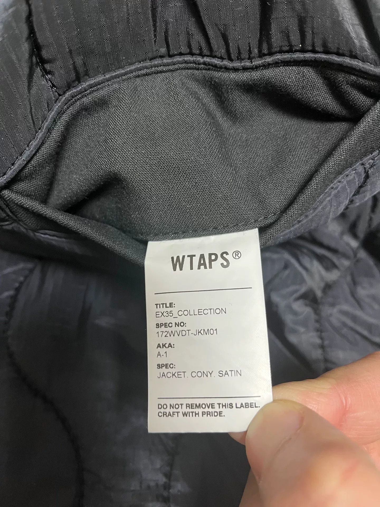 Wtaps Wtaps 17aw A1 Cotton Jacket Black L Size US L / EU 52-54 / 3 - 9 Thumbnail