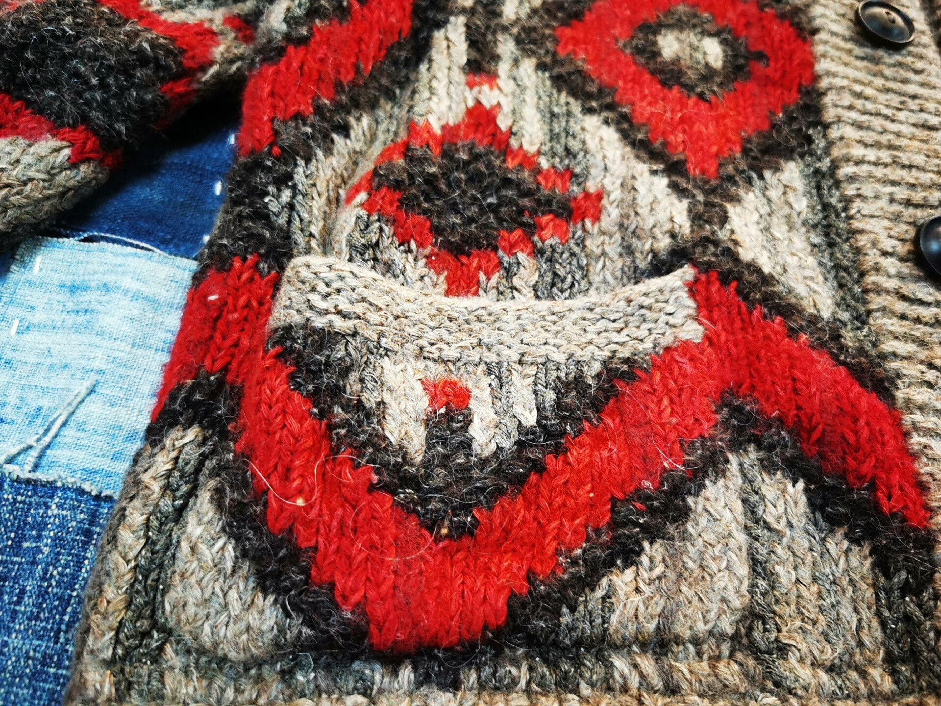 RRL Ralph Lauren Double RL Navajo Print Cardigan Sweater Size US M / EU 48-50 / 2 - 7 Thumbnail