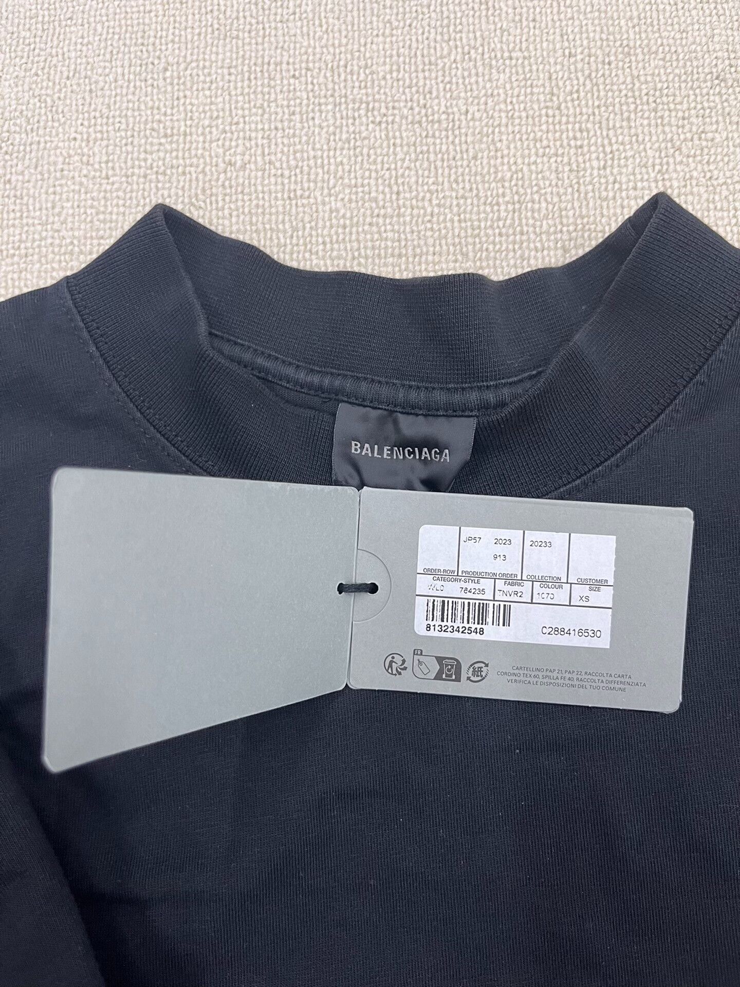 Balenciaga Balenciaga SS22 Logo Print Short Sleeve T-Shirt Size US XS / EU 42 / 0 - 5 Thumbnail