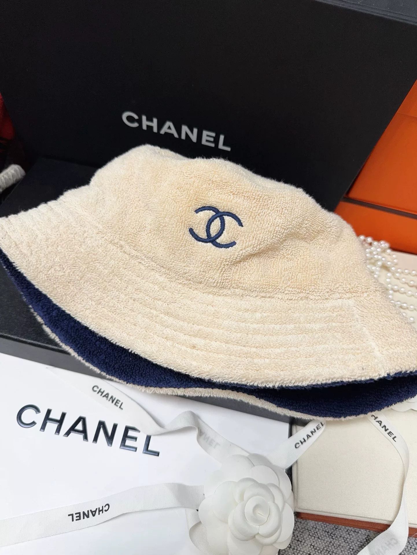 Chanel chanel classic khaki blue fisherman's hat Size ONE SIZE - 2 Thumbnail