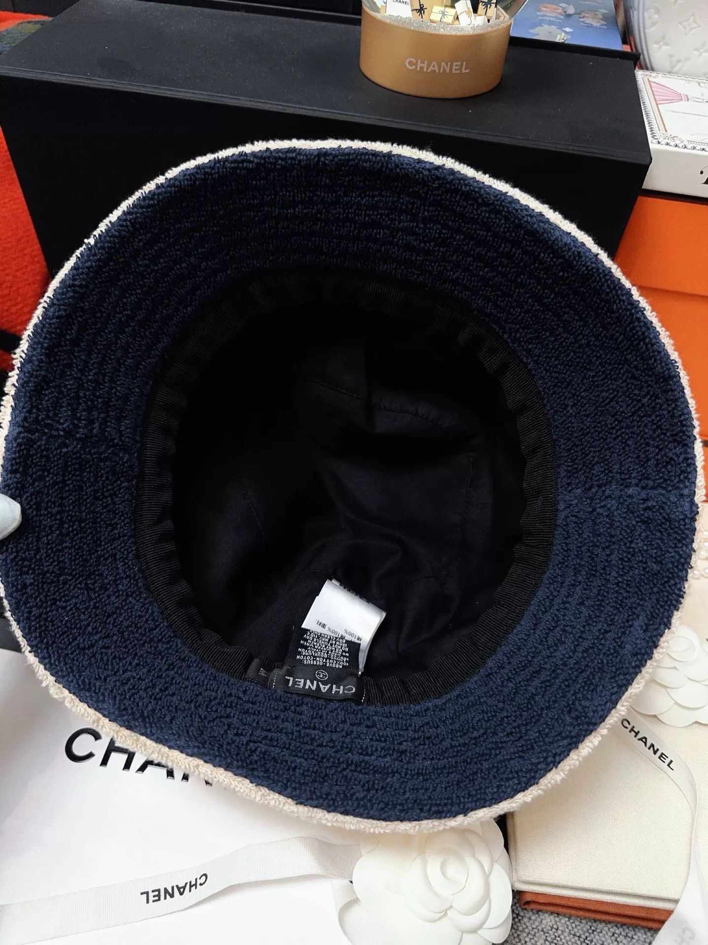 Chanel chanel classic khaki blue fisherman's hat Size ONE SIZE - 6 Thumbnail