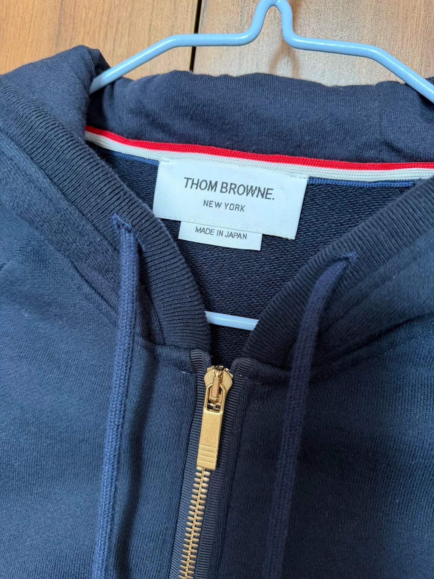 Thom Browne thom browne classic striped hoodie in navy Size US M / EU 48-50 / 2 - 2 Thumbnail
