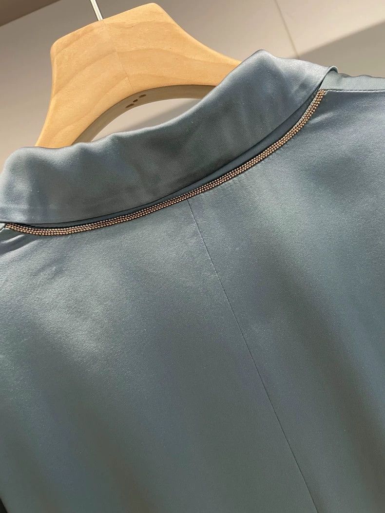 Brunello Cucinelli Brunello Cucinelli Gray Blue Blazer Size 38 Size US S / EU 44-46 / 1 - 9 Thumbnail