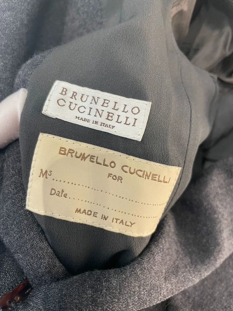 Brunello Cucinelli Brunello Cucinelli Gray Cashmere Blazer Size US S / EU 44-46 / 1 - 3 Thumbnail