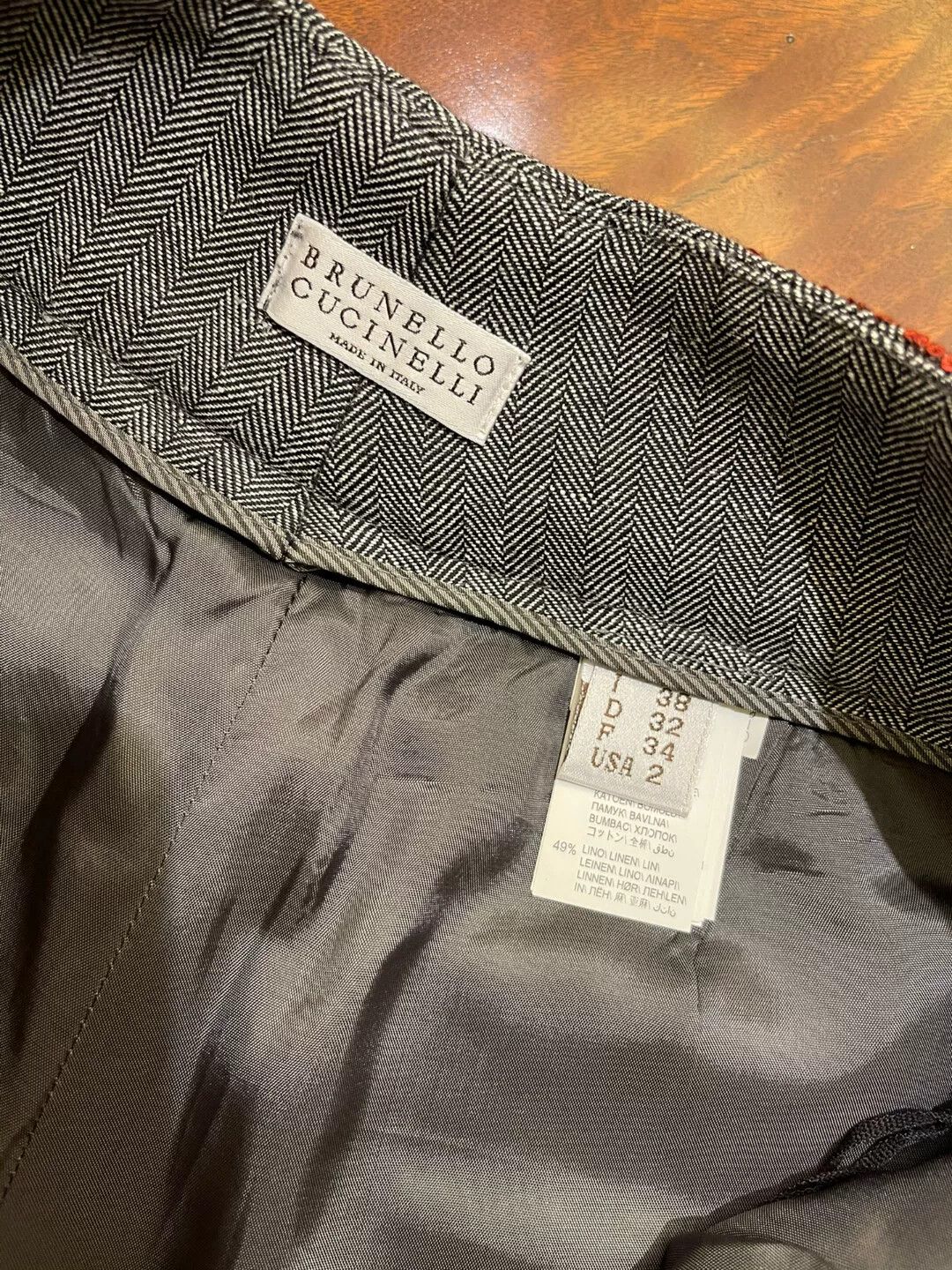 Brunello Cucinelli Brunello Cucinelli Limited Edition Cropped Pants Size US 38 / EU 54 - 4 Thumbnail