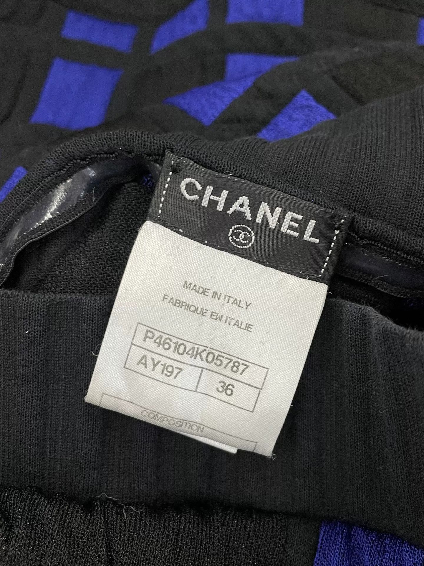 Chanel Chanel Blue Black Plaid Strapless Dress Size US S / EU 44-46 / 1 - 5 Thumbnail