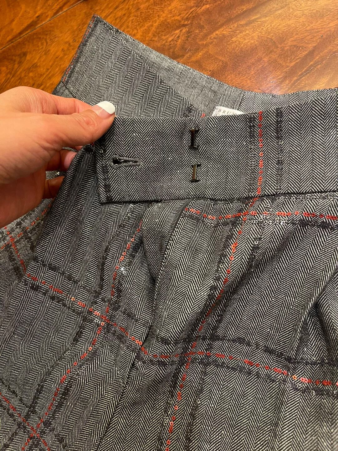 Brunello Cucinelli Brunello Cucinelli Limited Edition Beaded Pants Size US 38 / EU 54 - 7 Thumbnail