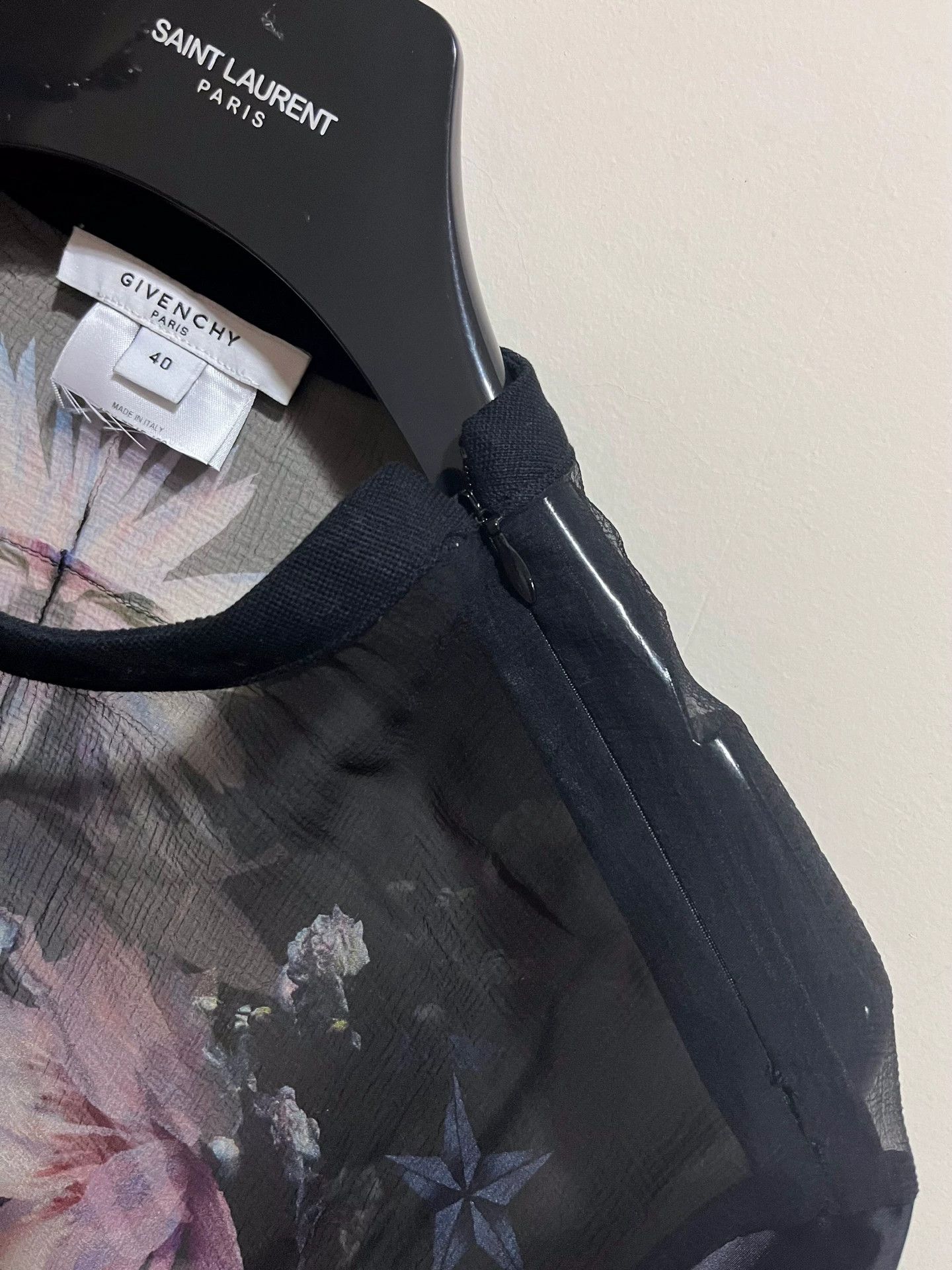 Givenchy givenchy silk sheer floral t-shirt Size US M / EU 48-50 / 2 - 7 Thumbnail