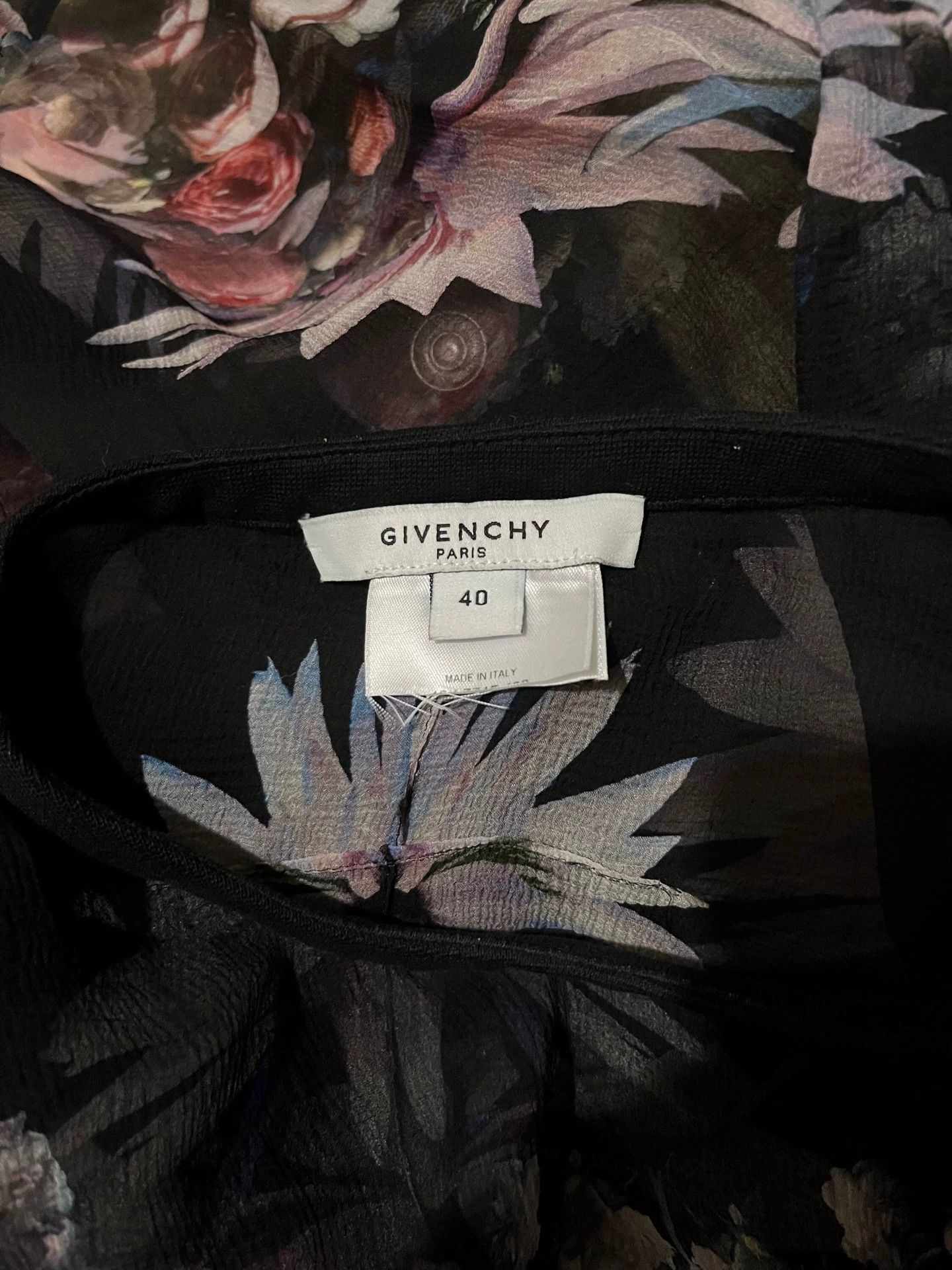 Givenchy Givenchy Silk Floral Print Short Sleeve T-shirt Size US XL / EU 56 / 4 - 8 Thumbnail
