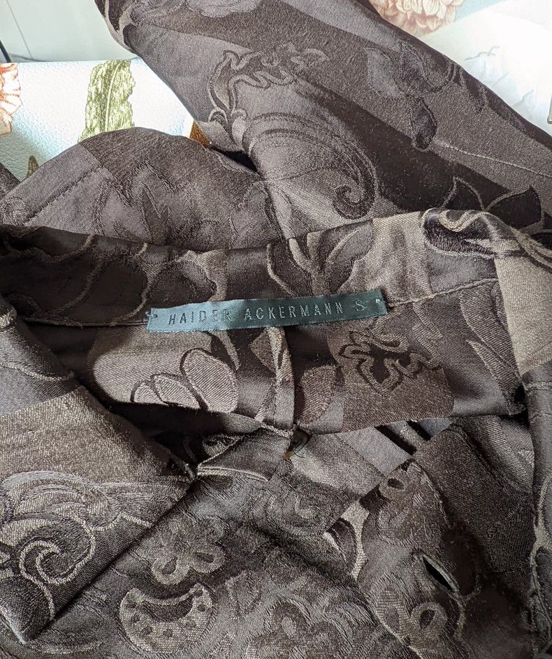 Haider Ackermann Haider Ackermann Linen Silk Shirt Jacket Size US XL / EU 56 / 4 - 5 Thumbnail