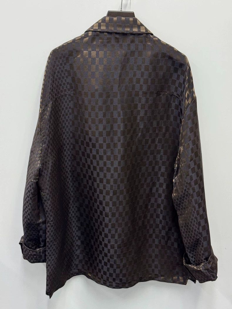 Haider Ackermann Haider Ackermann Checked Chocolate Blazer Size US M / EU 48-50 / 2 - 3 Thumbnail