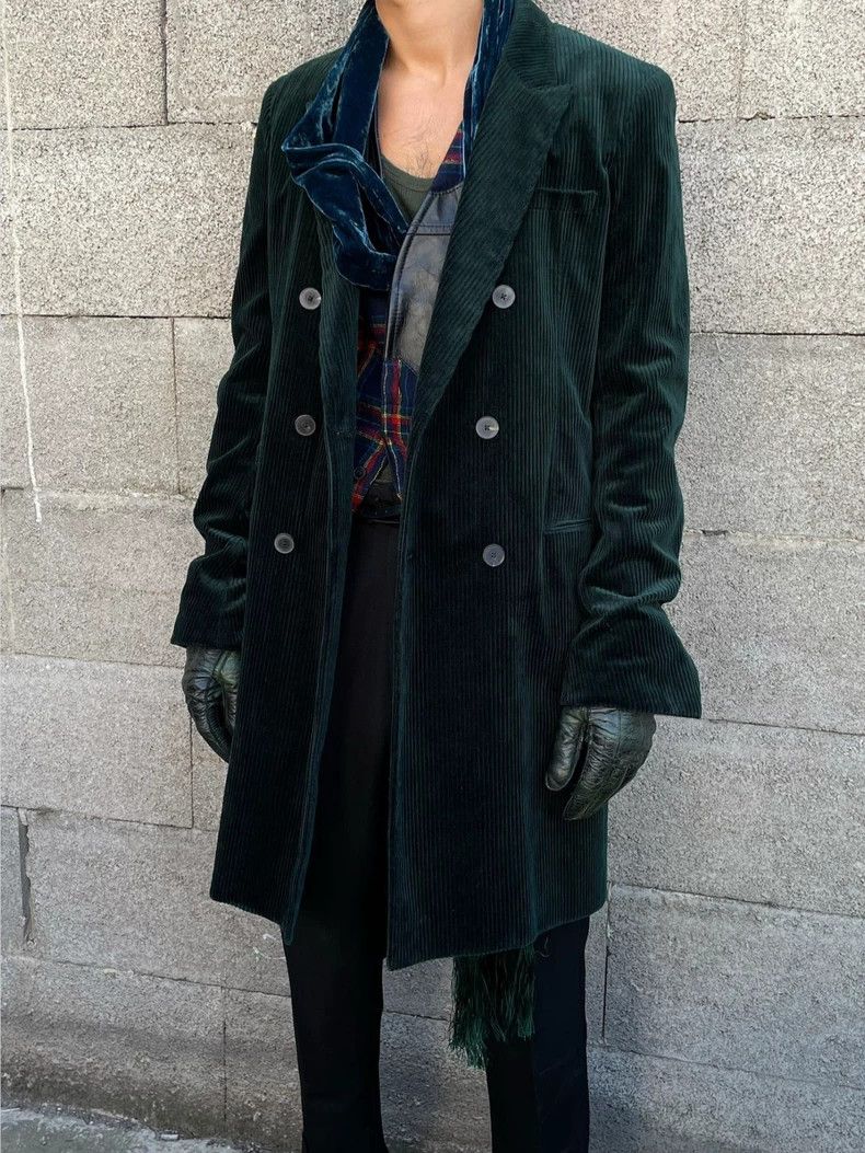 Haider Ackermann Haider Ackermann Men's Velvet Trench Coat Size US XL / EU 56 / 4 - 8 Thumbnail