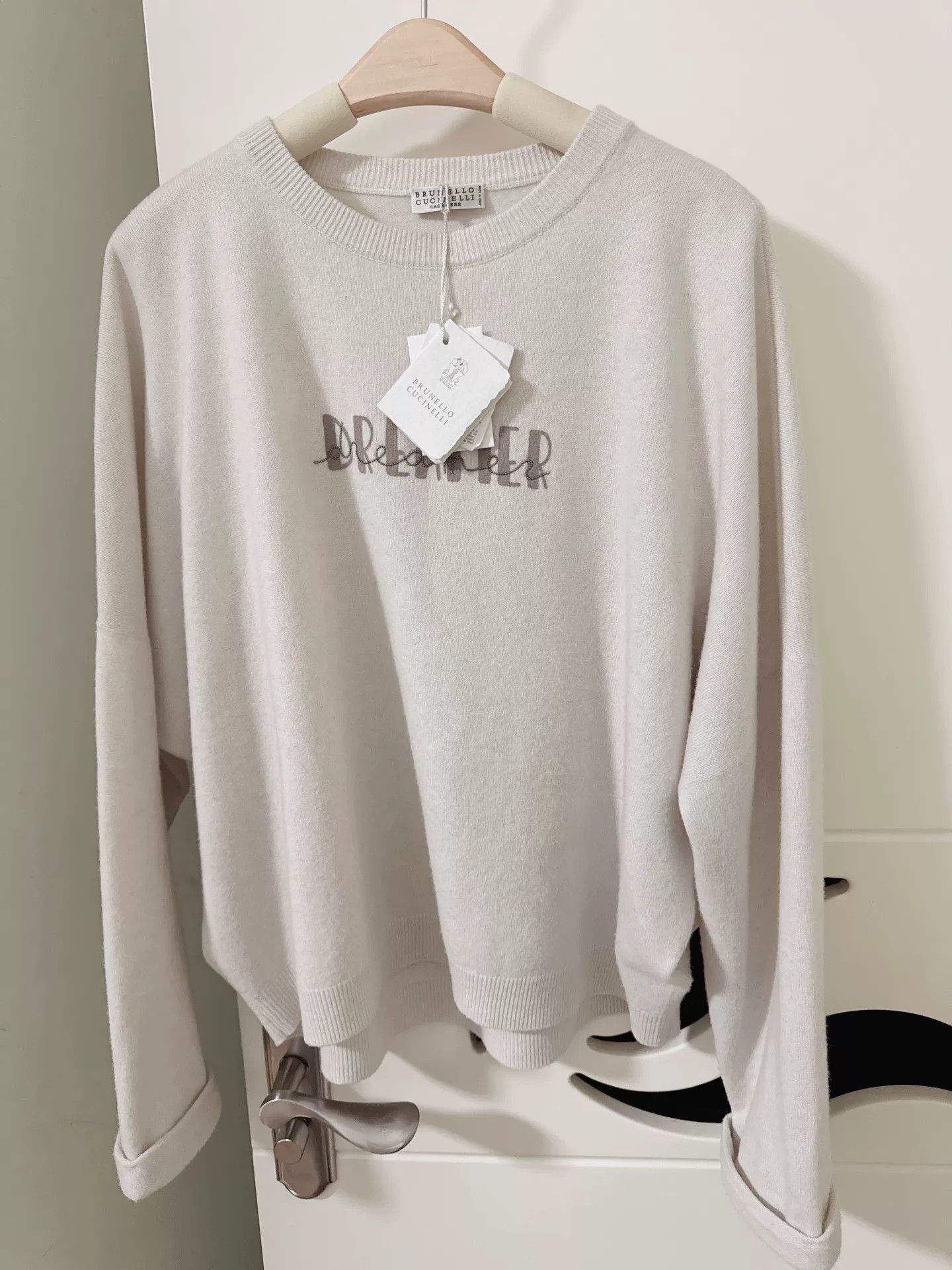 Brunello Cucinelli Brunello Cucinelli White Sweater S Size US S / EU 44-46 / 1 - 2 Thumbnail