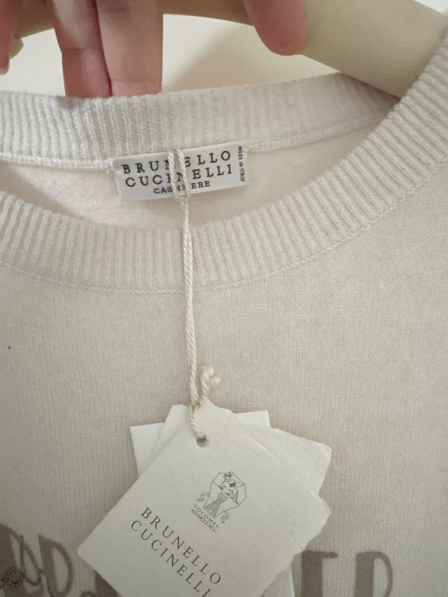 Brunello Cucinelli Brunello Cucinelli White Sweater S Size US S / EU 44-46 / 1 - 3 Thumbnail