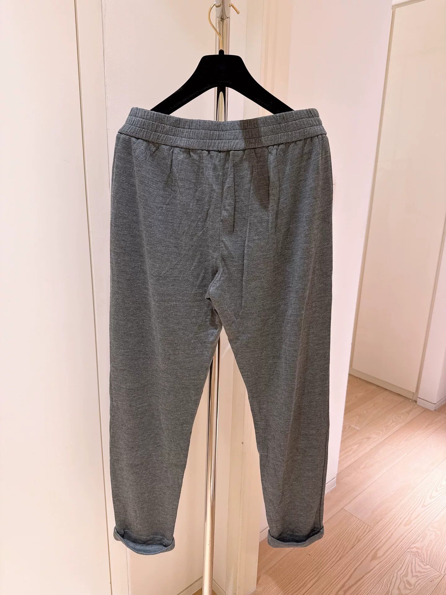 Brunello Cucinelli Brunello Cucinelli Gray Beaded Sweatpants Size US 30 / EU 46 - 2 Thumbnail