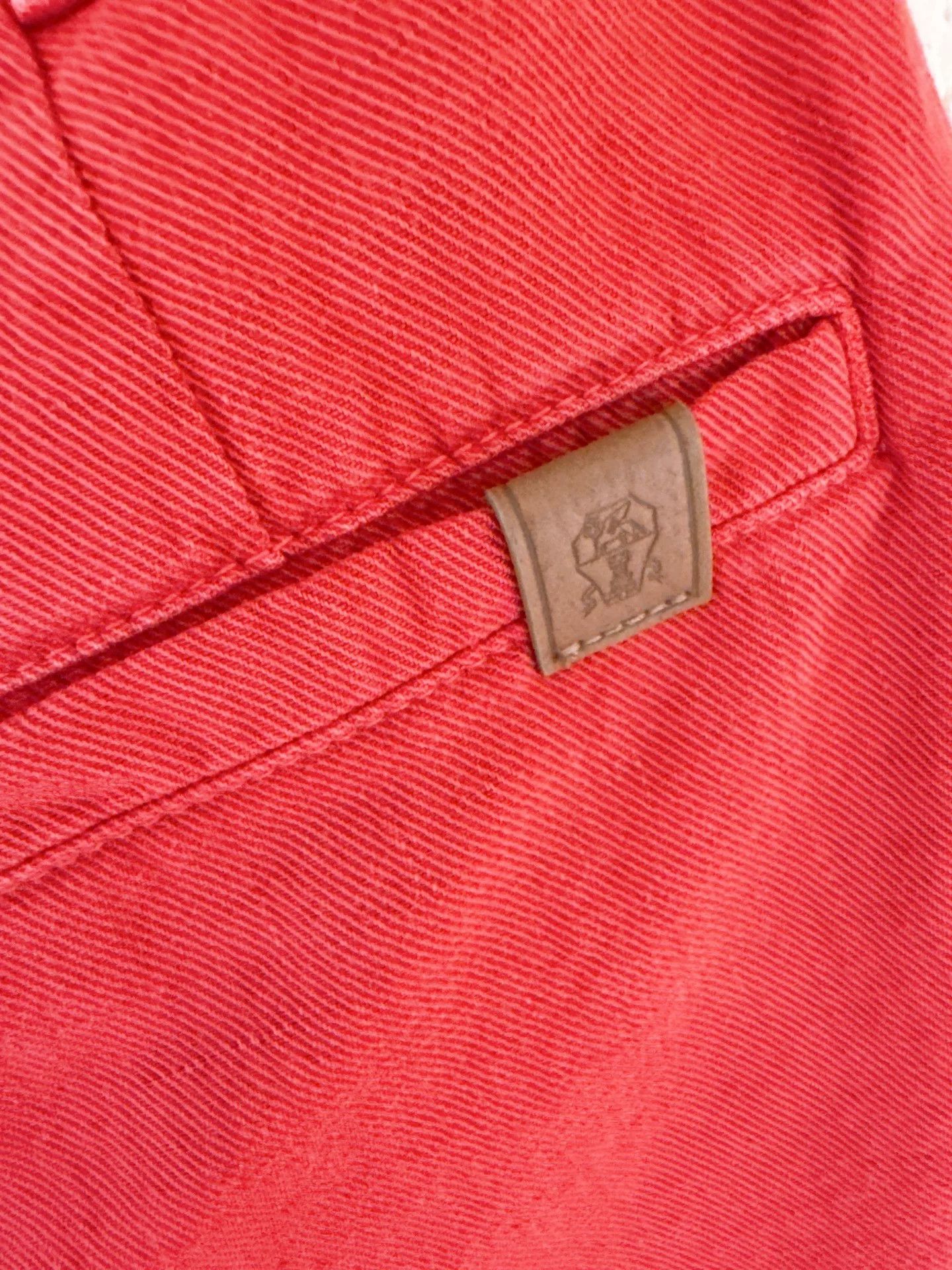 Brunello Cucinelli Brunello Cucinelli Red Cotton-Linen Shorts Size US 38 / EU 54 - 7 Thumbnail